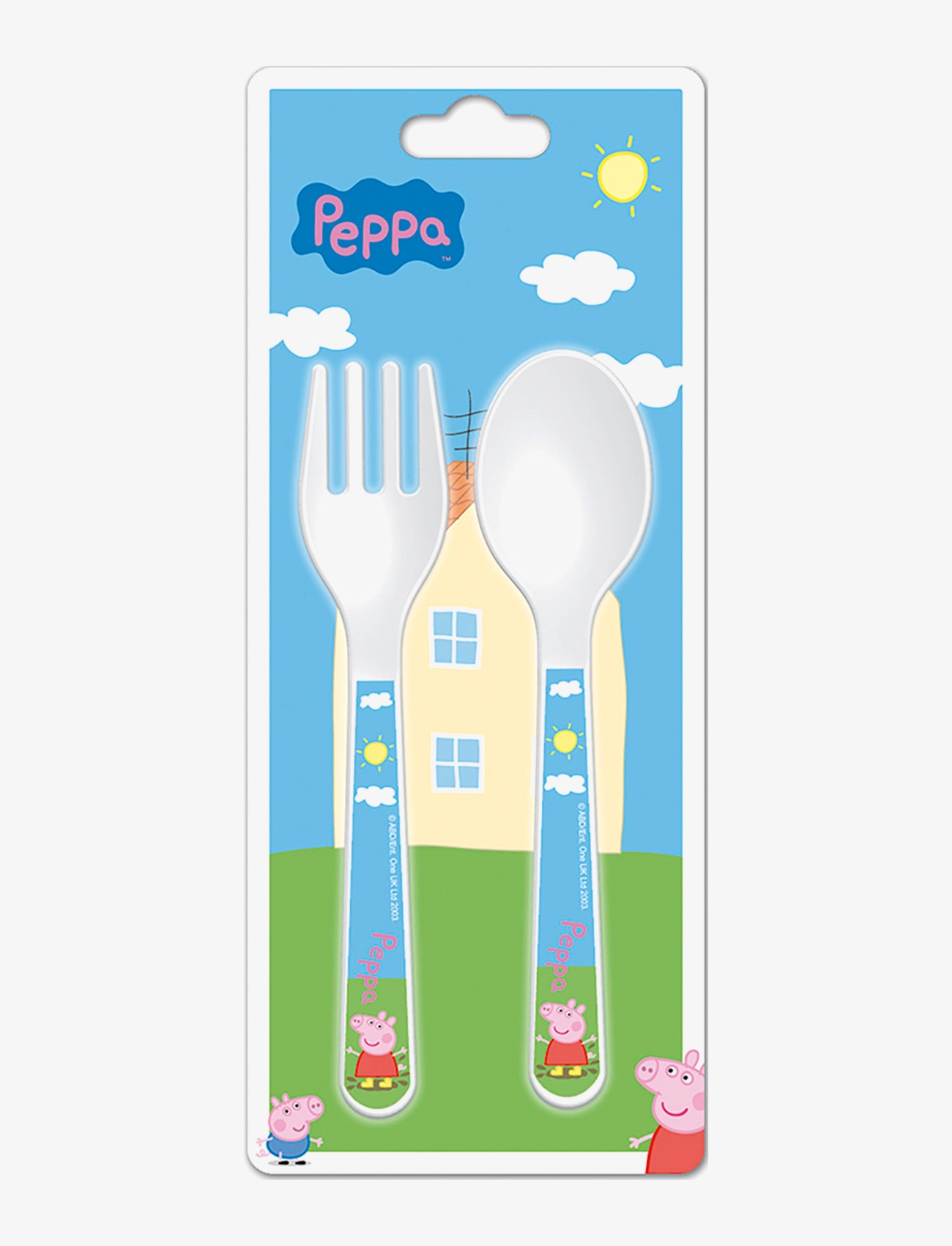 Barbo Toys Peppa Pig 2 Piece Cutlery Set, Cutlery, Multi/mønstret, Str: ONE SIZE
