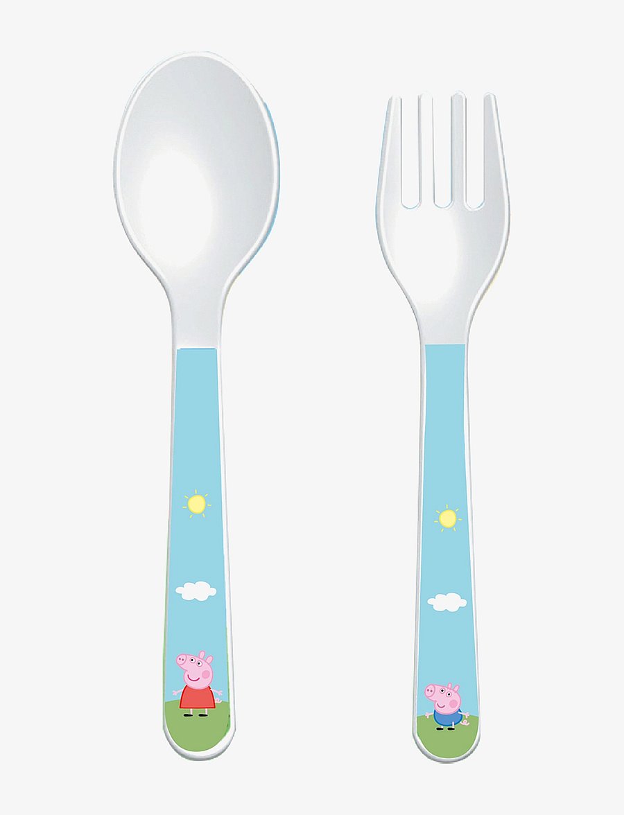 Barbo Toys - Peppa Pig - 2 Piece Cutlery set - besteck - multiple color - 1