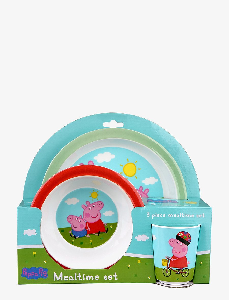 Barbo Toys - Peppa Pig - 3 Piece Melamine set - multiple color - 0