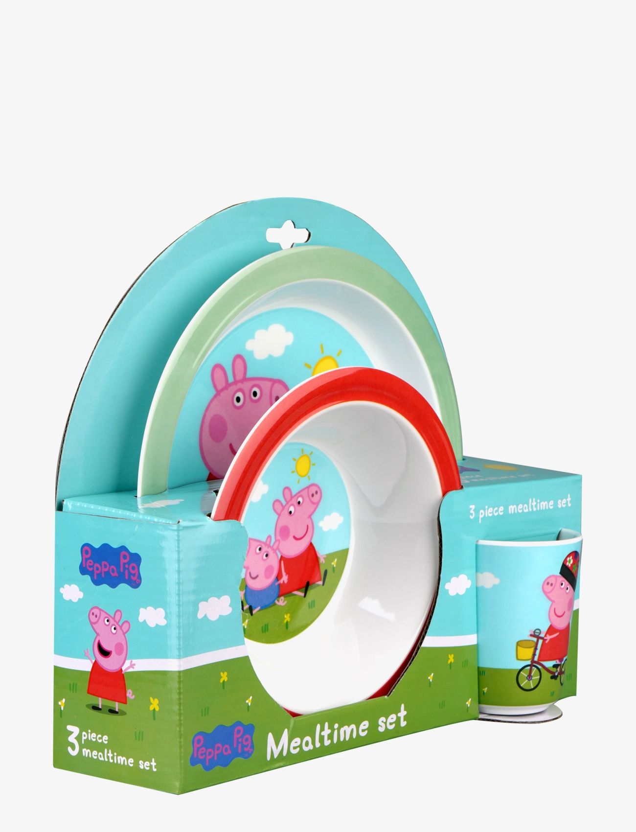 Barbo Toys - Peppa Pig - 3 Piece Melamine set - multiple color - 1