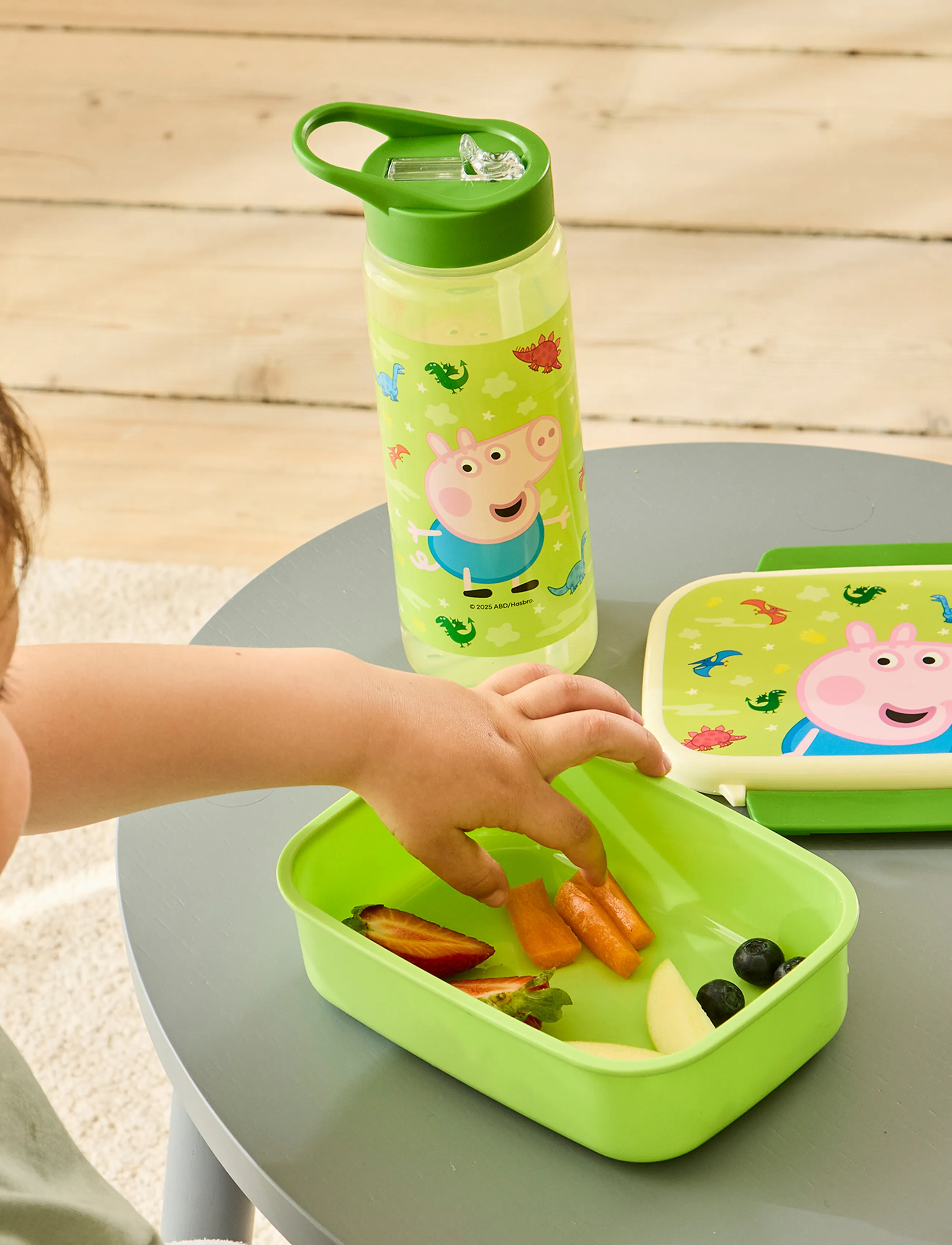 Gurli Gris Peppa Pig Drinking Bottle Dino, One Size, Home, Grün - Meal Time, Kinder