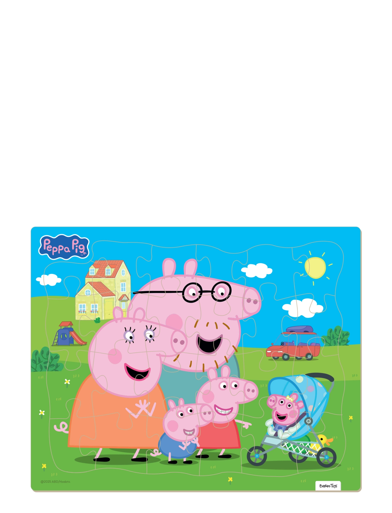 Greta gris Peppa Pig - Framed Cardboard Puzzle - Family - Leksaker - MULTIPLE COLOR / multi