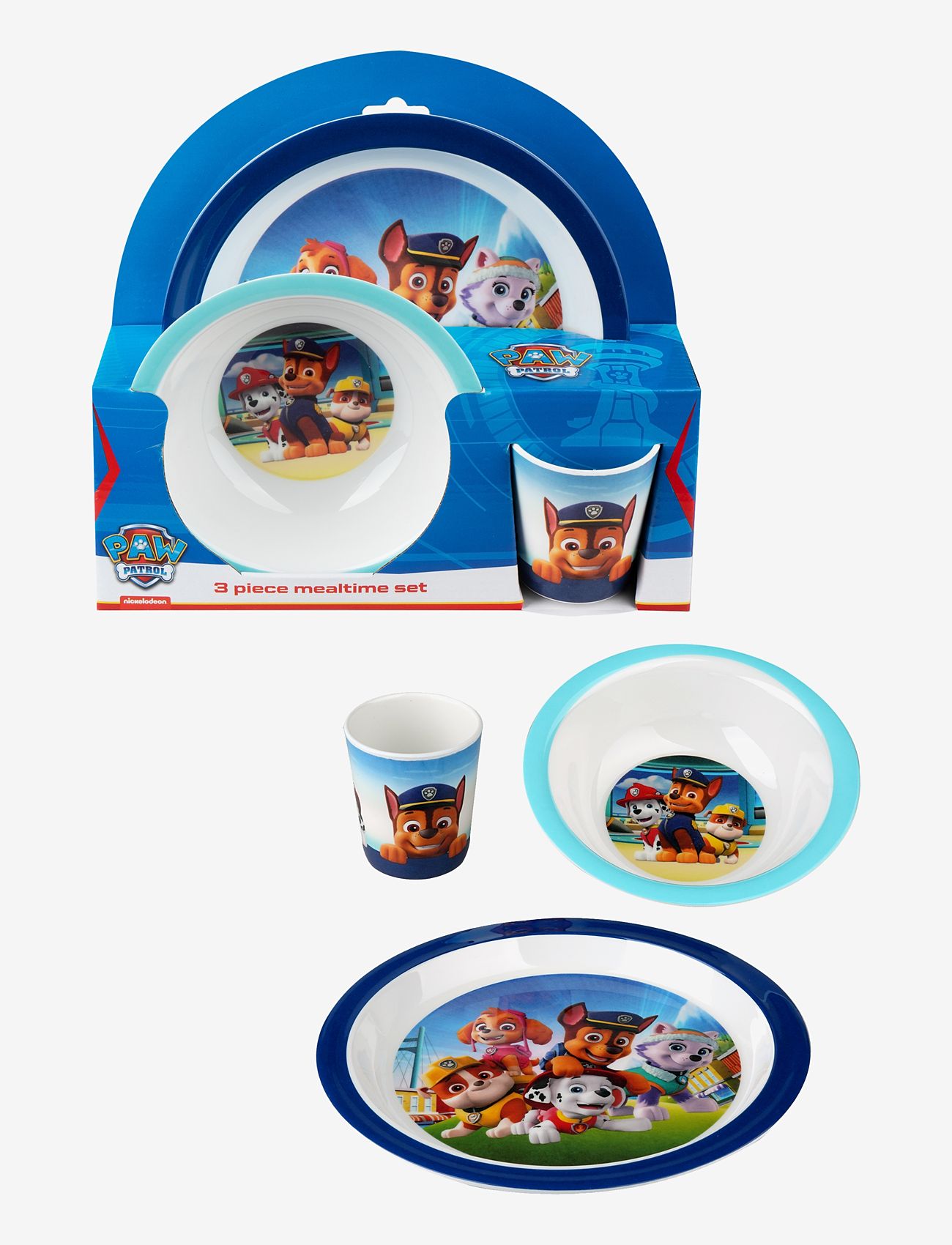 Käpapatrull - Paw Patrol 3 pcs Mealtime Set - Blue - multiple color - 1