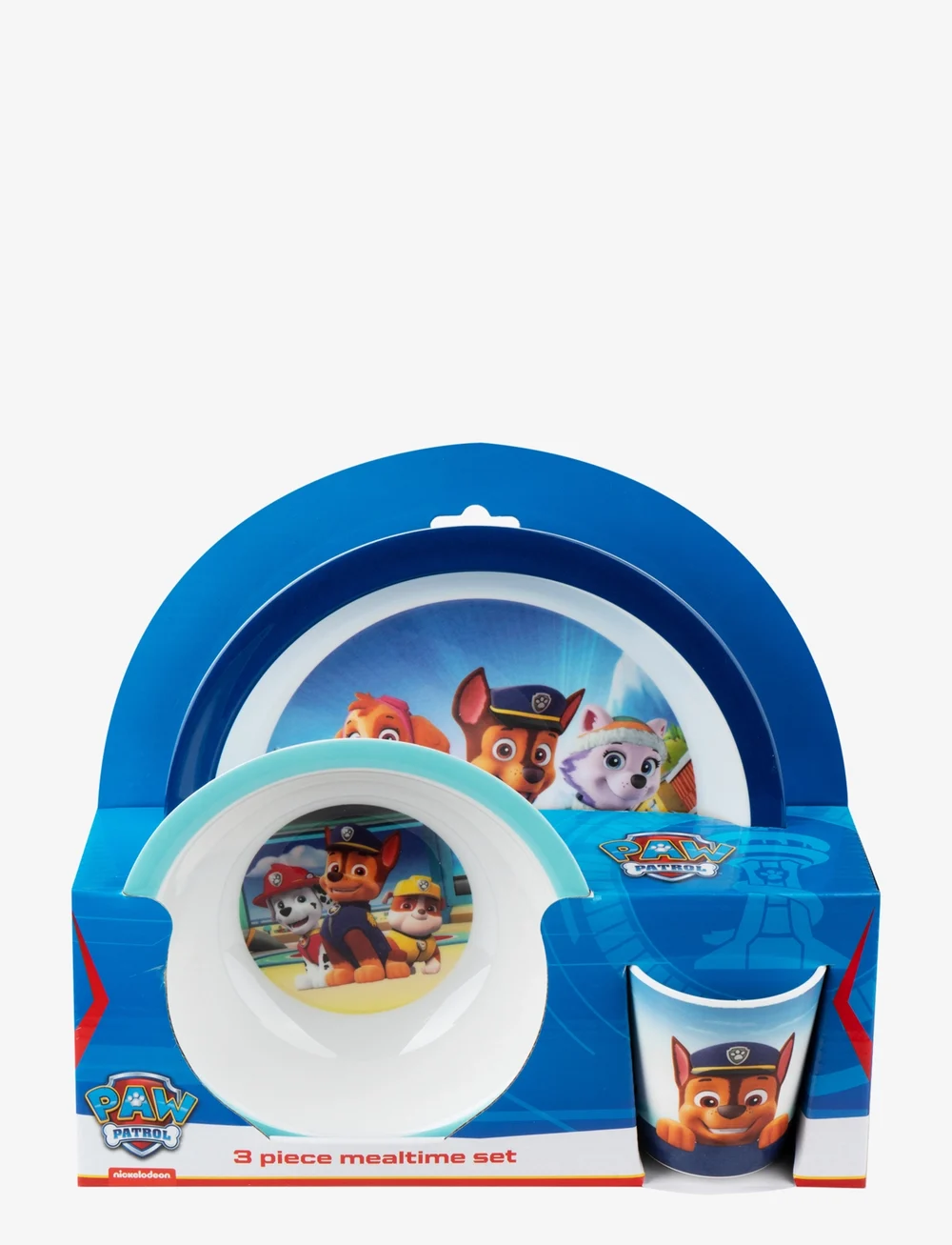 Käpapatrull - Paw Patrol 3 pcs Mealtime Set - Blue - Õhtusöögikomplektid - multiple color - 3