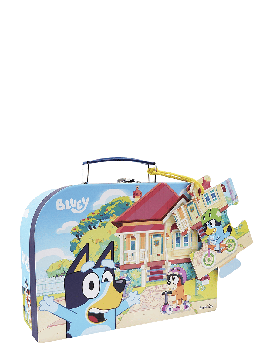 Bluey - Bluey - Suitcase w. Puzzle - Bike - klassische puzzles - multiple color - 1