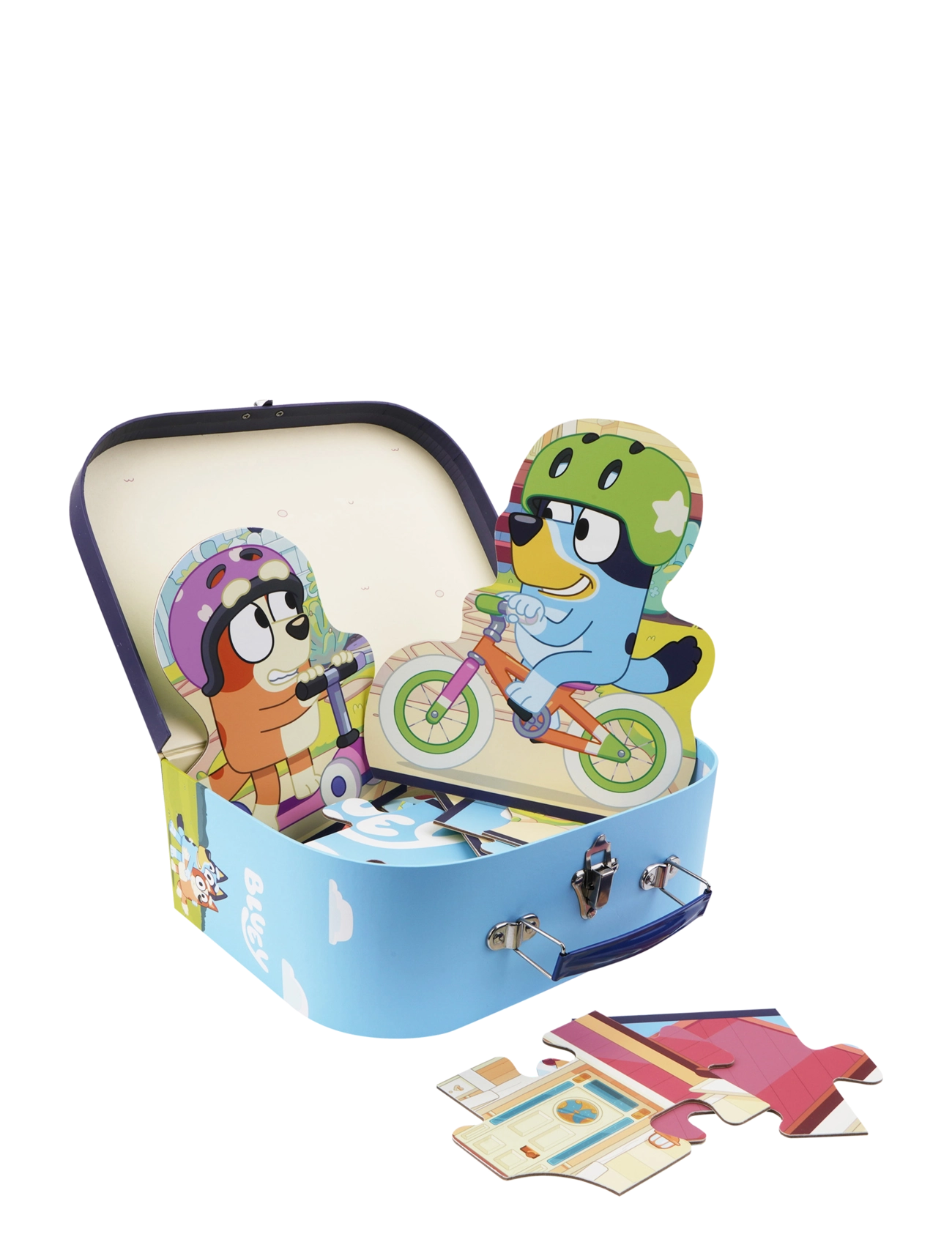 Bluey - Bluey - Suitcase w. Puzzle - Bike - multiple color - 2
