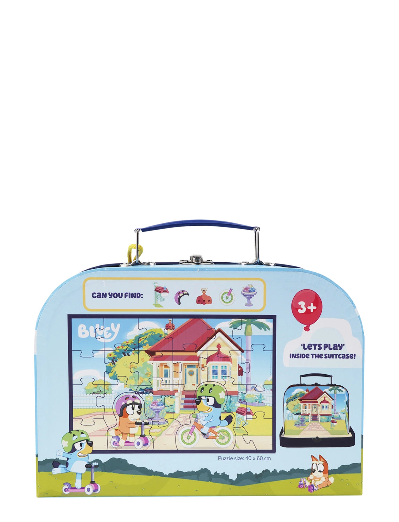 Bluey - Bluey - Suitcase w. Puzzle - Bike - multiple color - 3