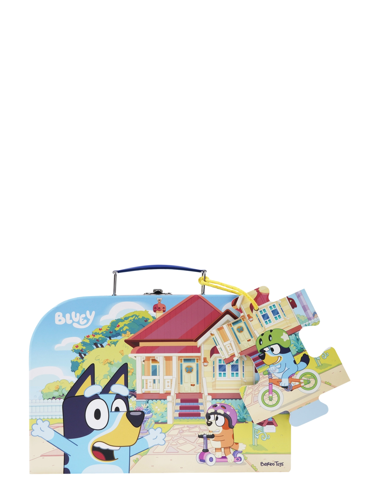 Bluey - Bluey - Suitcase w. Puzzle - Bike - multiple color - 5