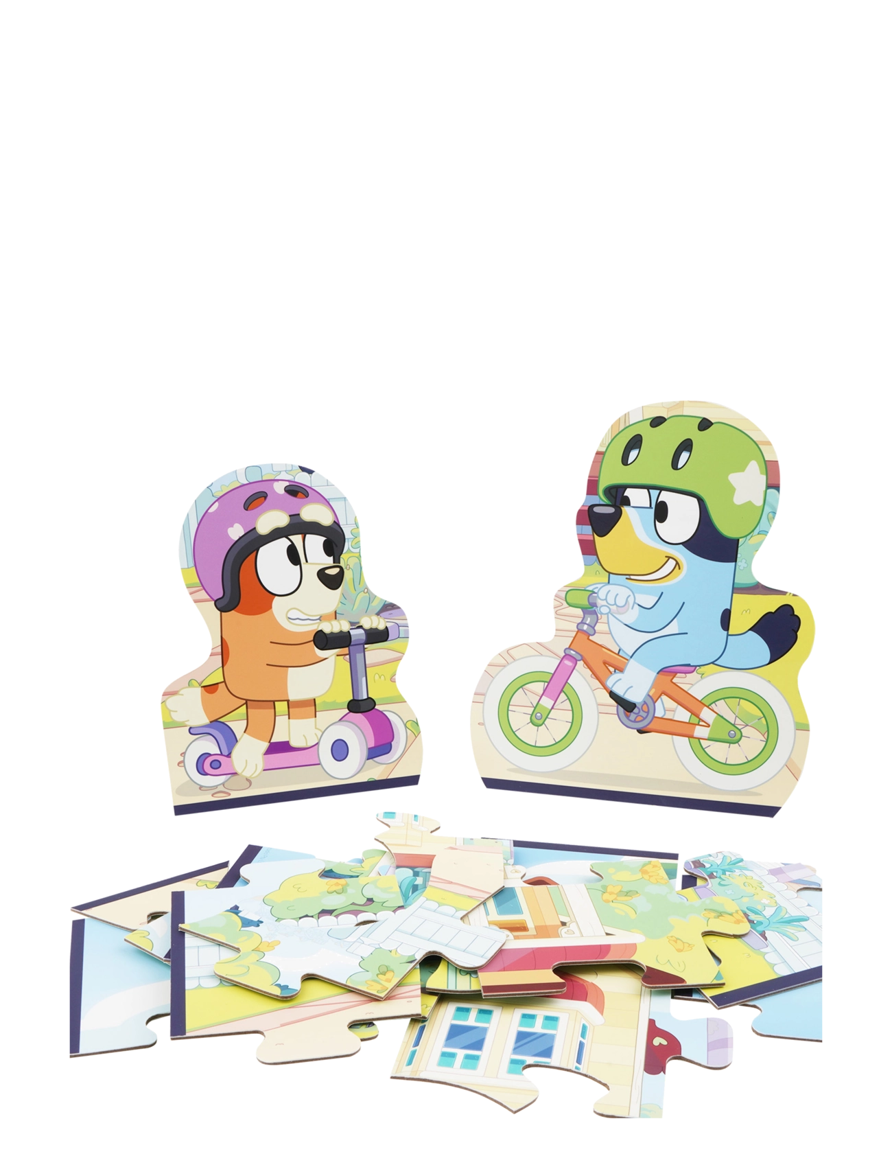 Barbo Toys - Bluey - Suitcase w. Puzzle - Bike - klassische puzzles - multiple color - 5