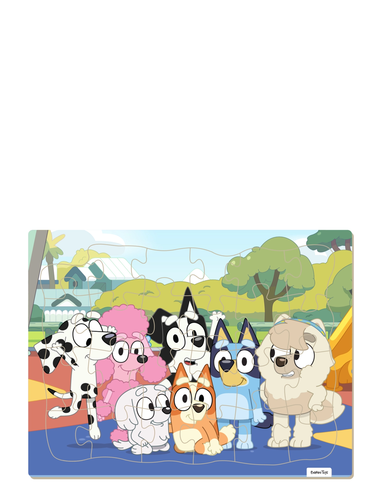 Bluey Bluey - Framed Cardboard Puzzle - Friends - Leksaker - MULTIPLE COLOR / blue
