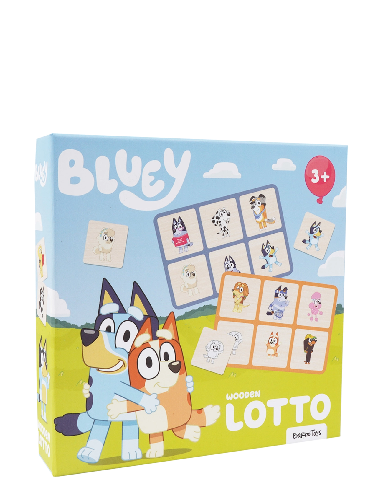 Bluey - Lotto In Wood, One Size, Games, Blau Educational Kinder