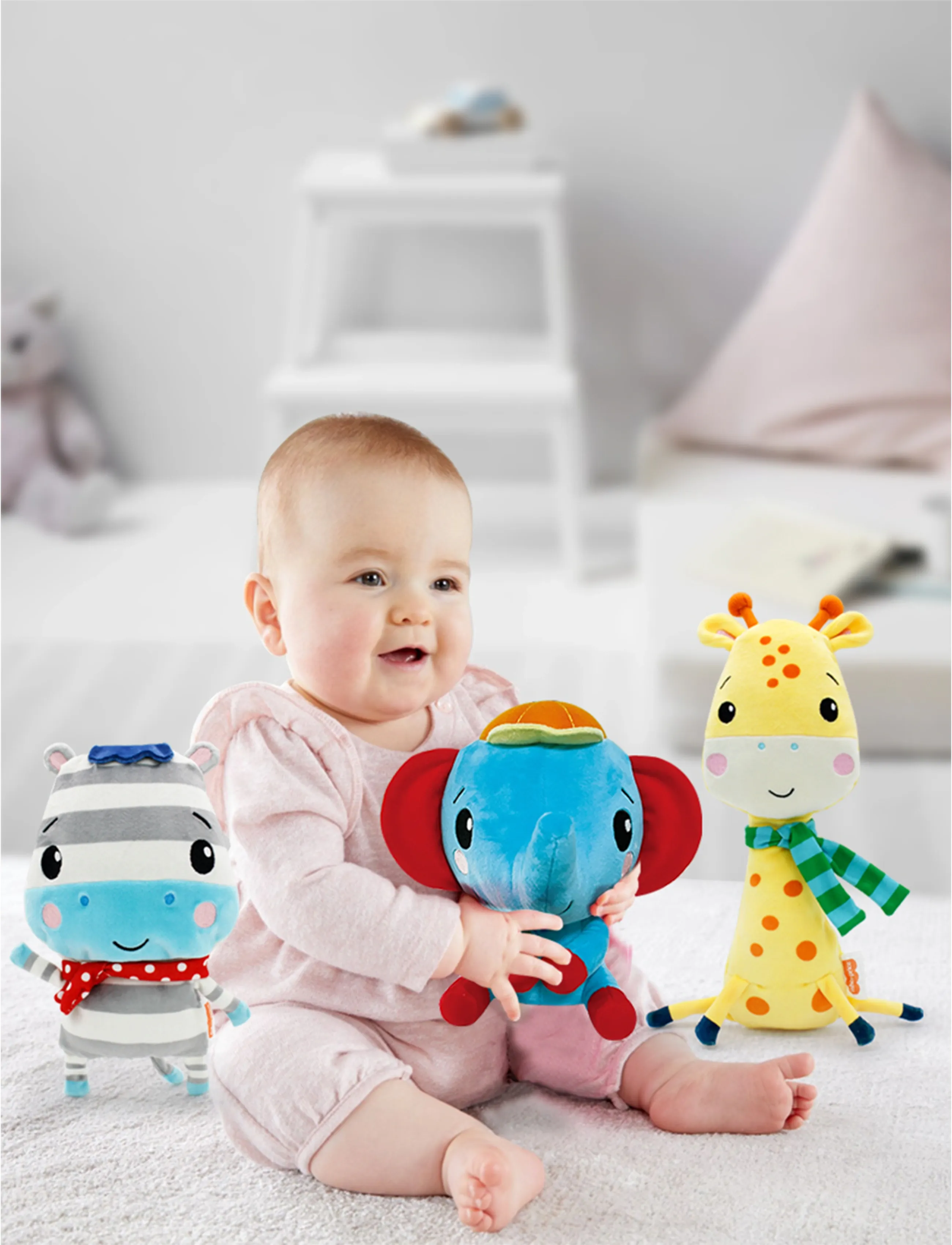 Barbo Legetøj Plush Dolls - Elephant, One Size, Multi/patterned, Soft Legetøj > Stuffed Animals, Børn