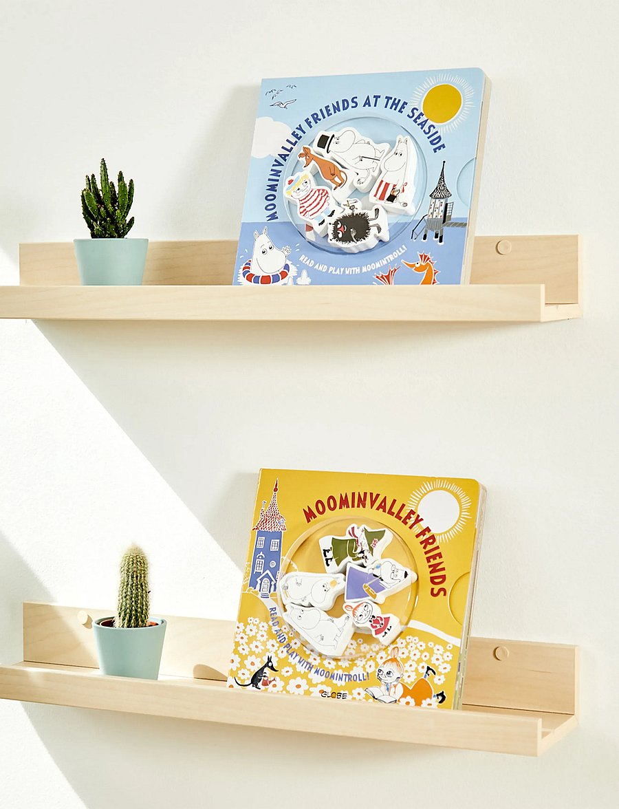 MOOMIN - Moominvalley Friends book with 5 wooden figures (ENG) - multiple color - 0