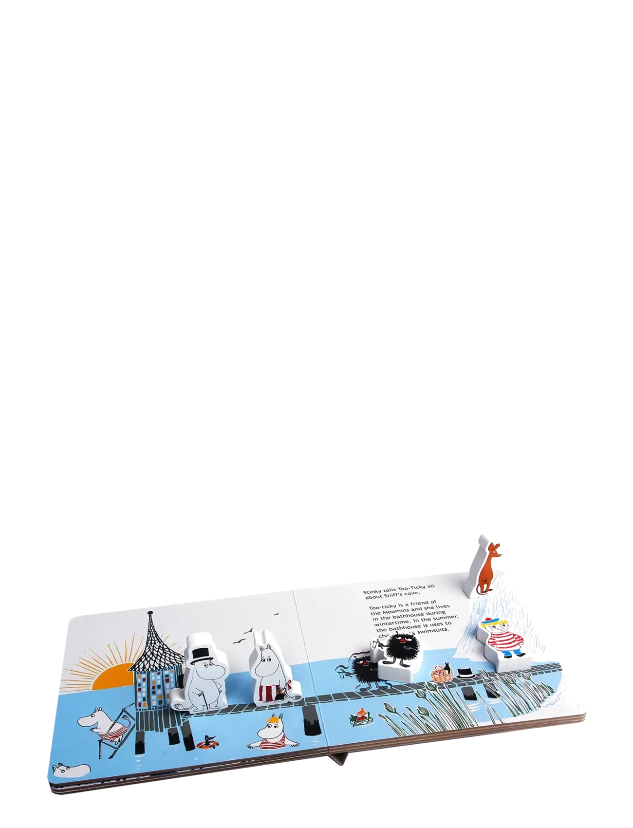 MOOMIN - Moominvalley Book at the Seaside with 5 wooden figures (ENG) - livres d'histoires - multiple color - 2