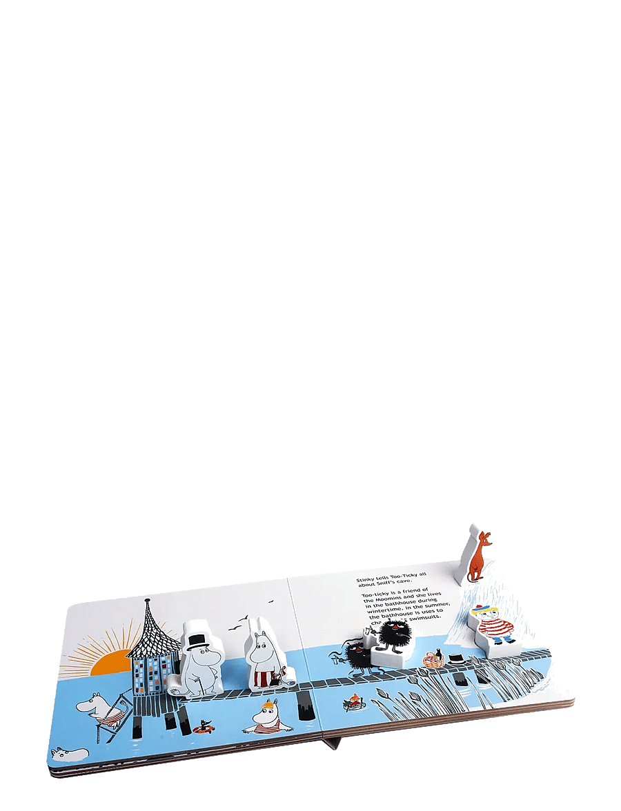 MOOMIN - Moominvalley Book at the Seaside with 5 wooden figures (ENG) - livres d'histoires - multiple color - 2
