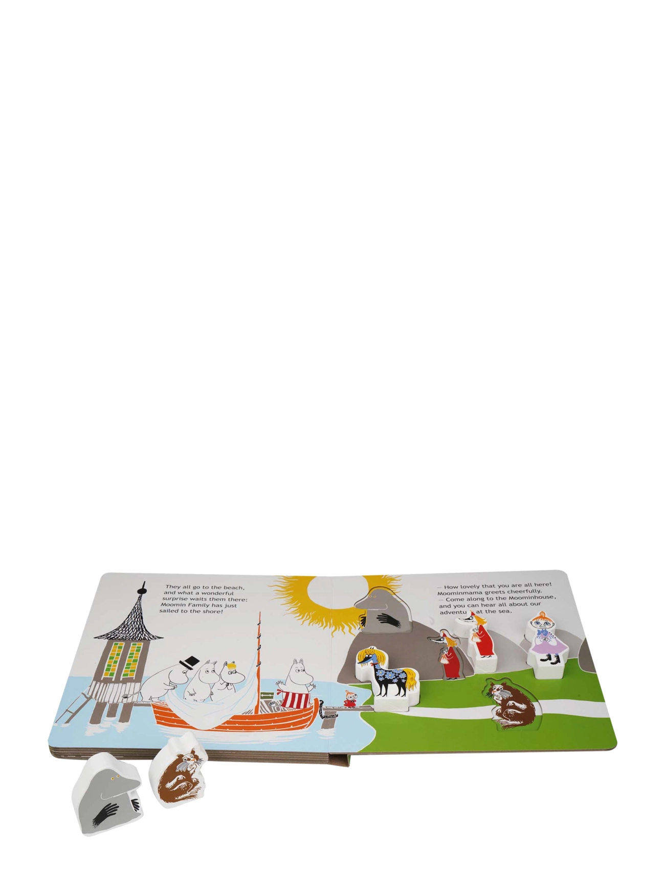 MOOMIN - Moomin - Book w. 5 Wooden Figure - Haveing Guest (EN) - multiple color - 1