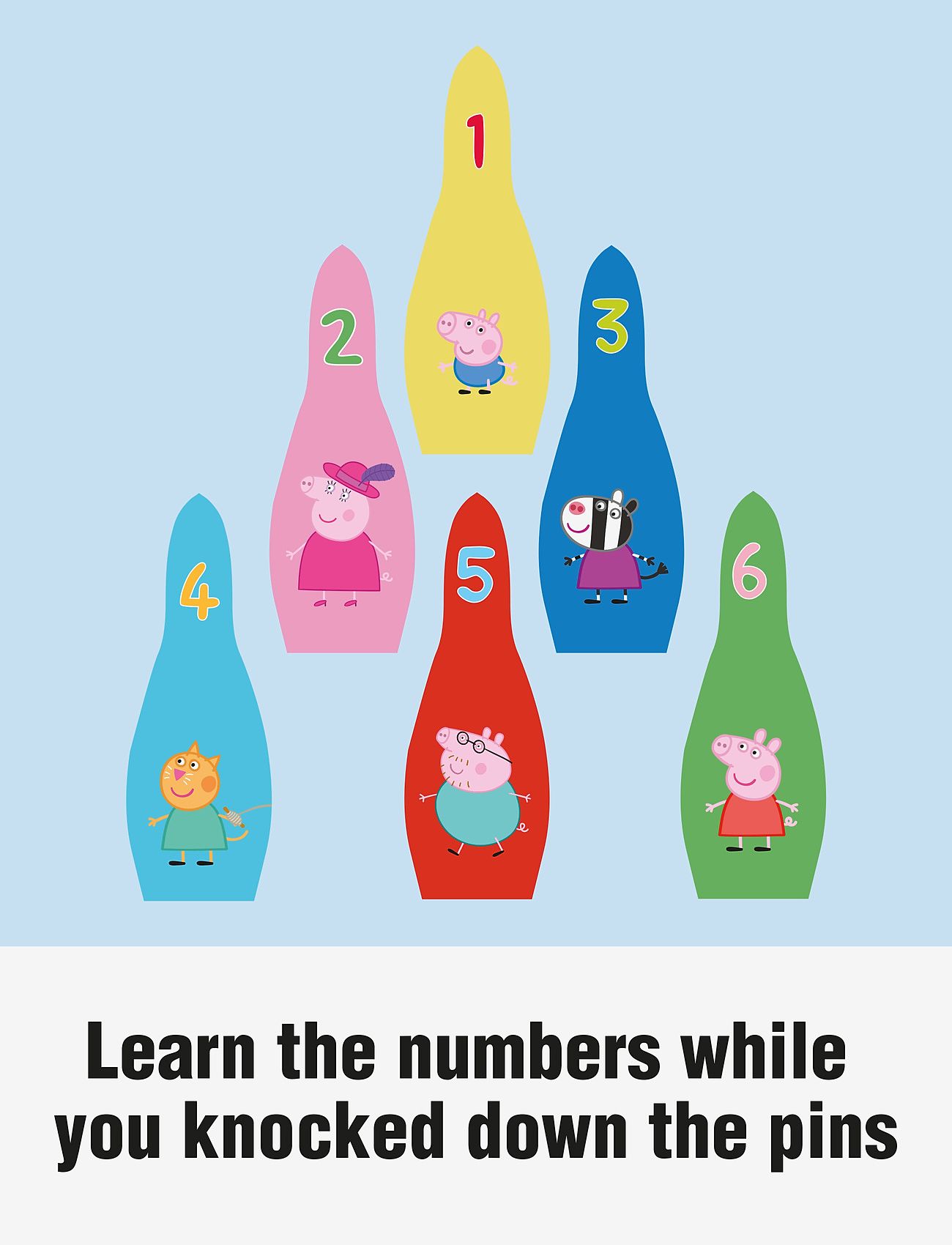 Gurli Gris - Peppa Pig - Soft Bowling Set - aktive spil - multiple color - 4