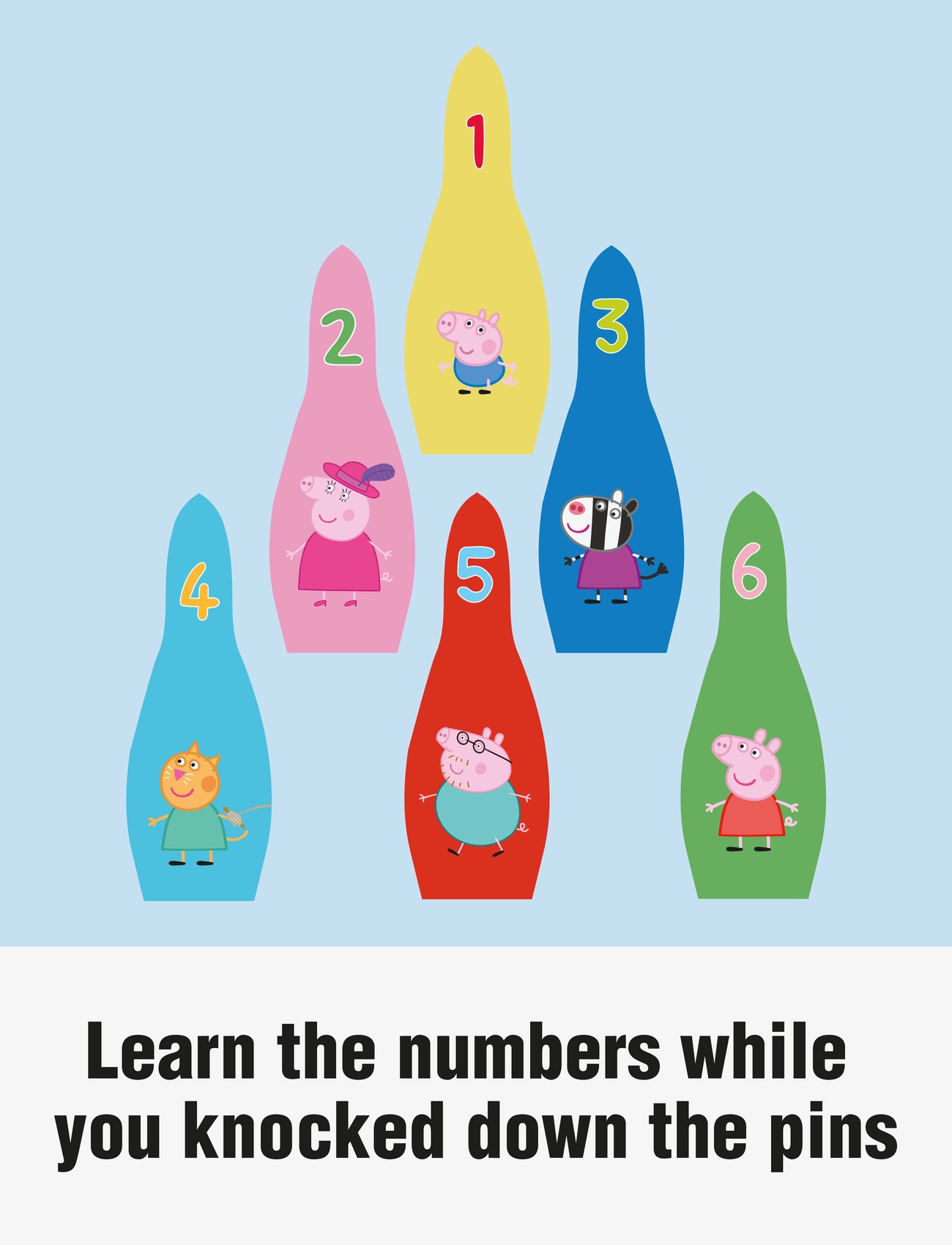 Greta gris - Peppa Pig - Soft Bowling Set - spel - multiple color - 4