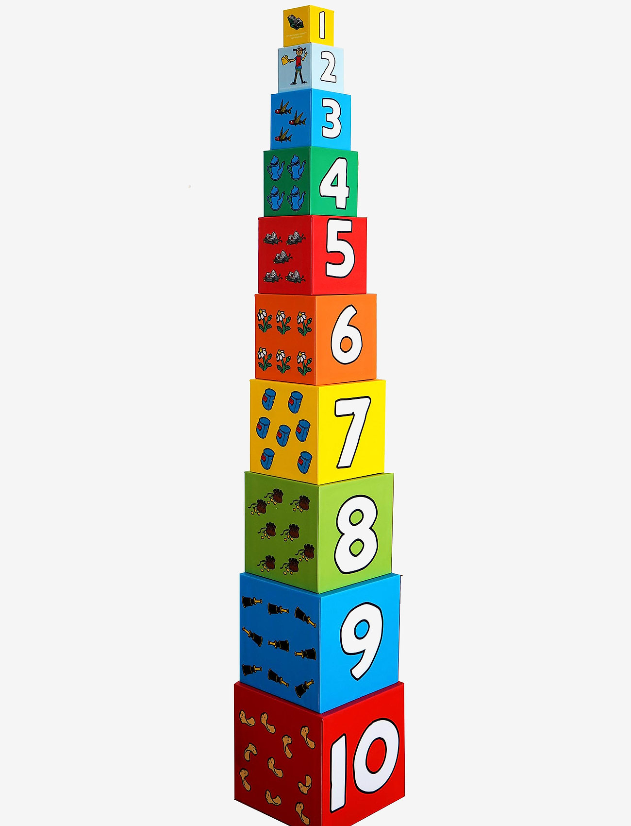 Pippi Langstrømpe - Pippi Stacking Cubes - stapelbare blokk - multiple color - 2