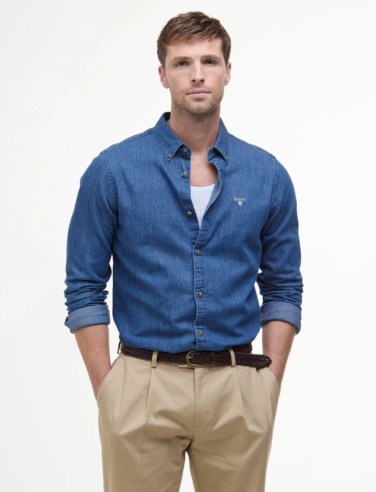 Barbour Barbour Crest Shirt - Blue - S 1