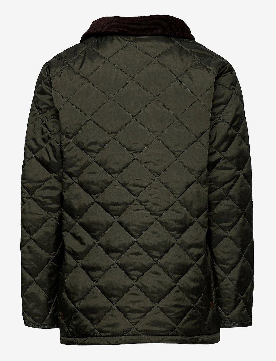 Barbour - Barbour Boys Liddesdale Quilt - steppjacken - dk olive/red - 1
