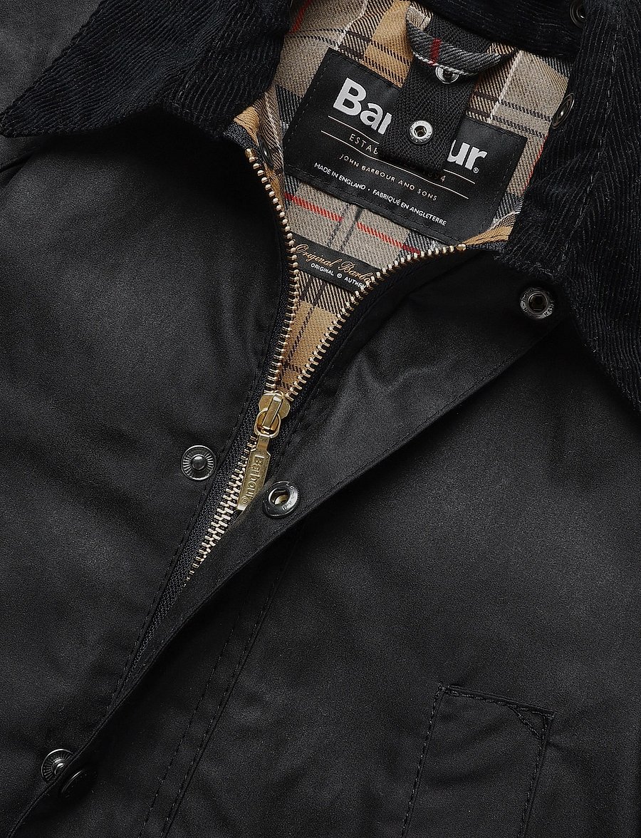 Barbour - Barbour Boys Bedale Wax - daunen- und steppjacken - navy - 2