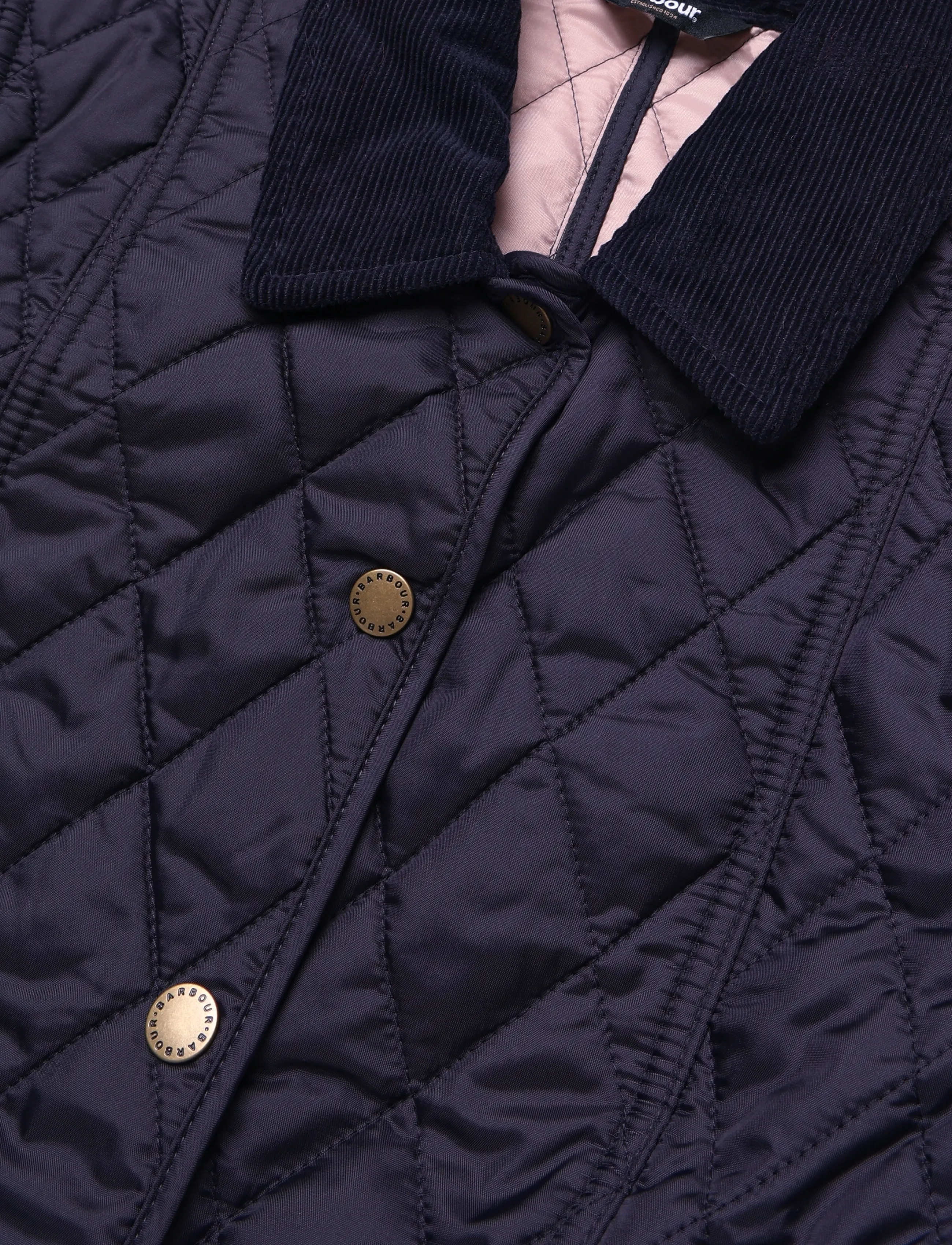 Barbour - Barbour Girls Liddesdale Quilt - navy/gardenia - 2