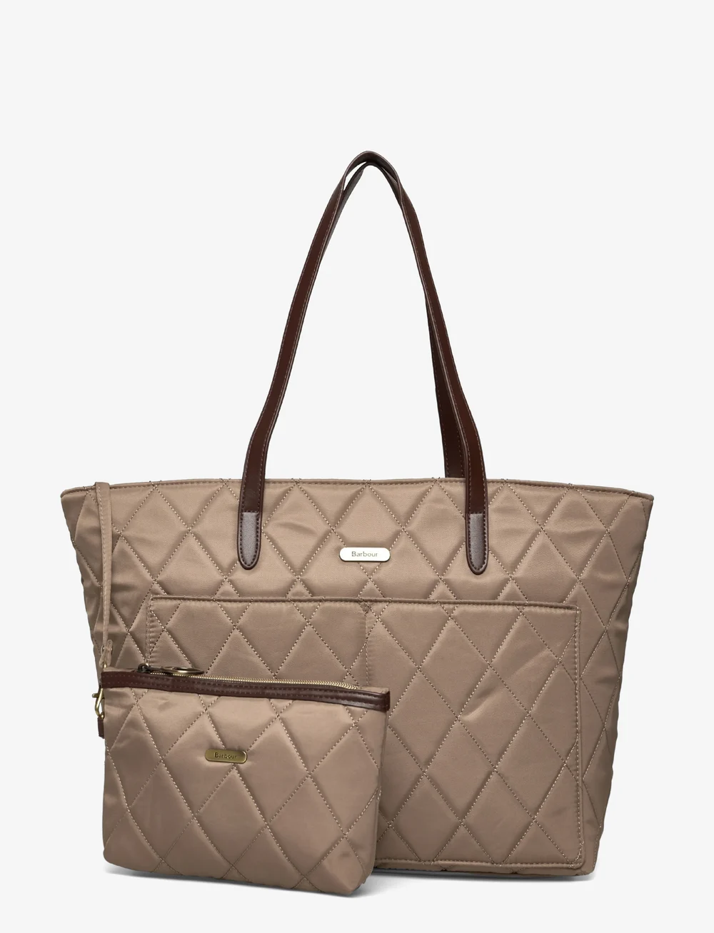 Barbour - Barbour Quilted Tote Bag - tote bags - sand - 0