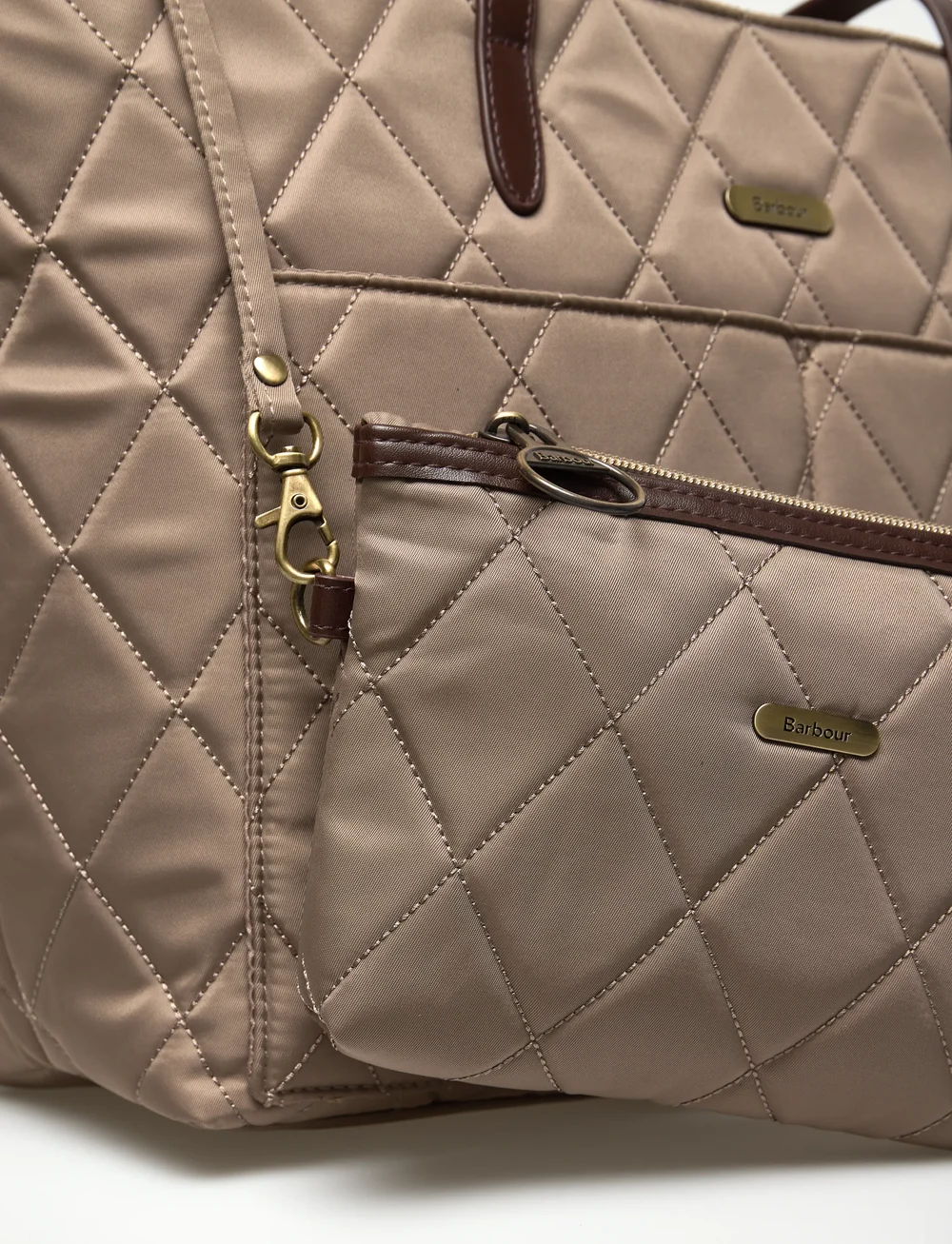 Barbour - Barbour Quilted Tote Bag - tote bags - sand - 3