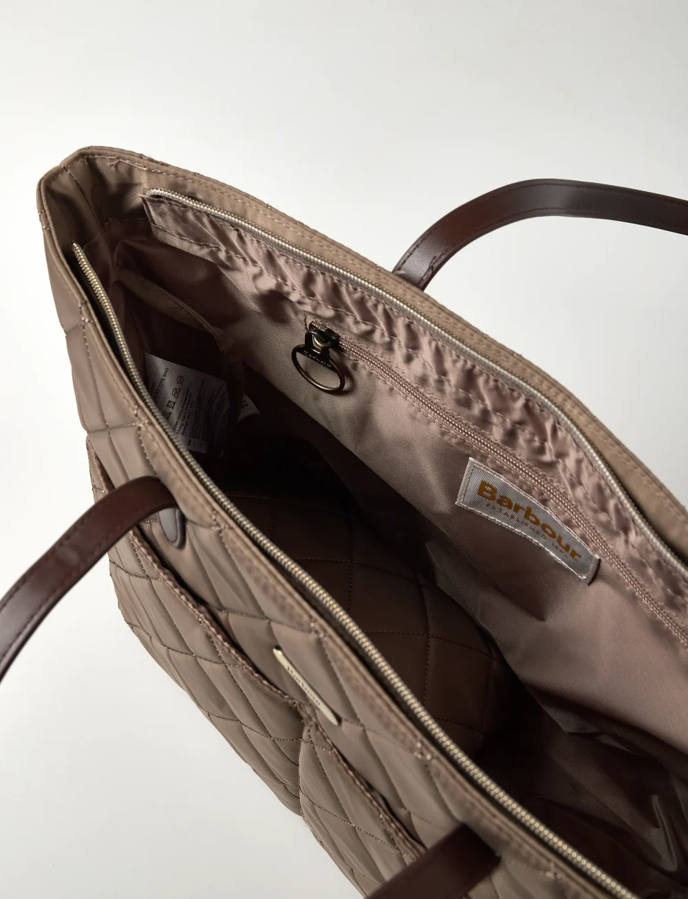 Barbour - Barbour Quilted Tote Bag - tote bags - sand - 4