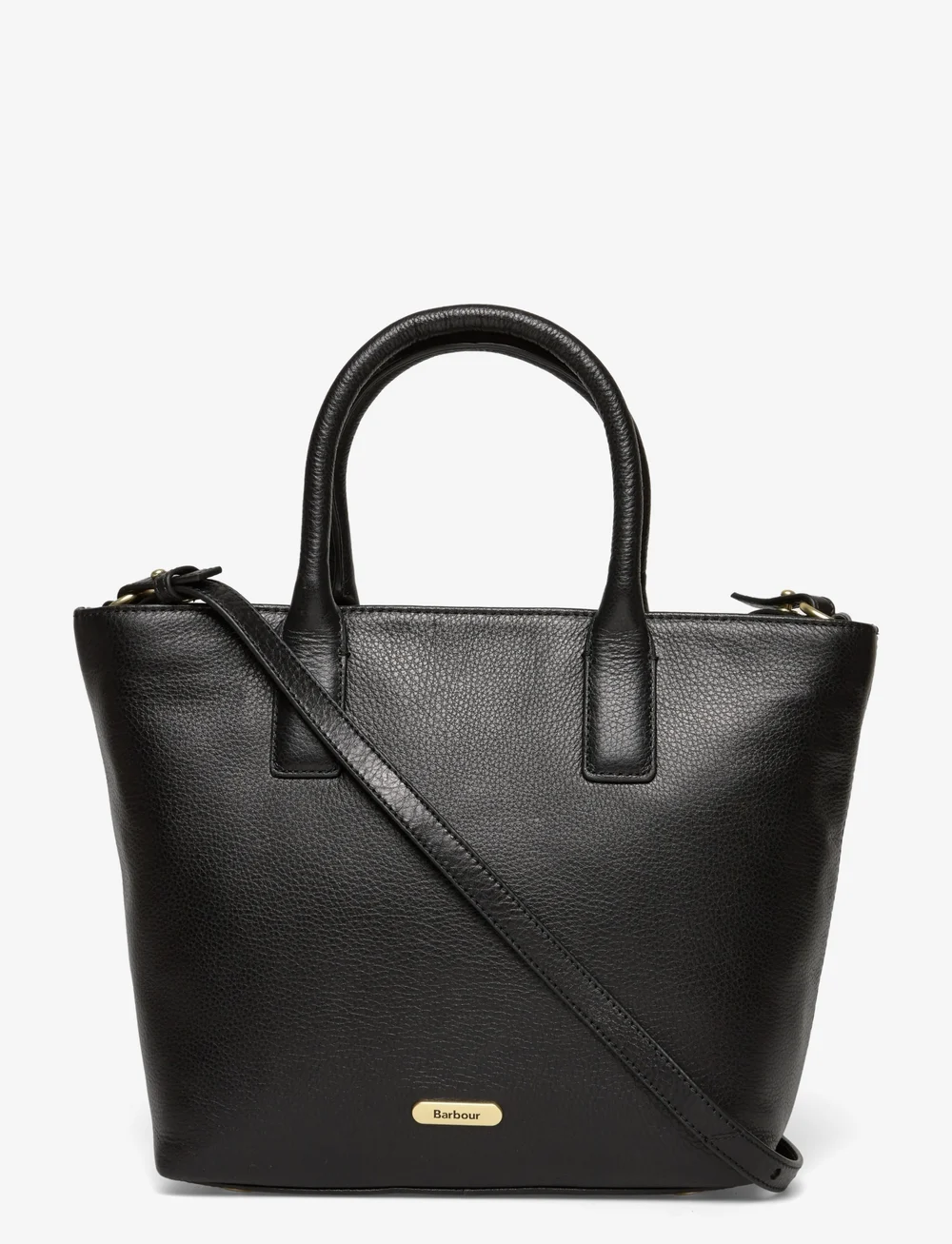 Barbour - Barbour Birch Leather Tote Bag - speciella tillfällen - black - 0