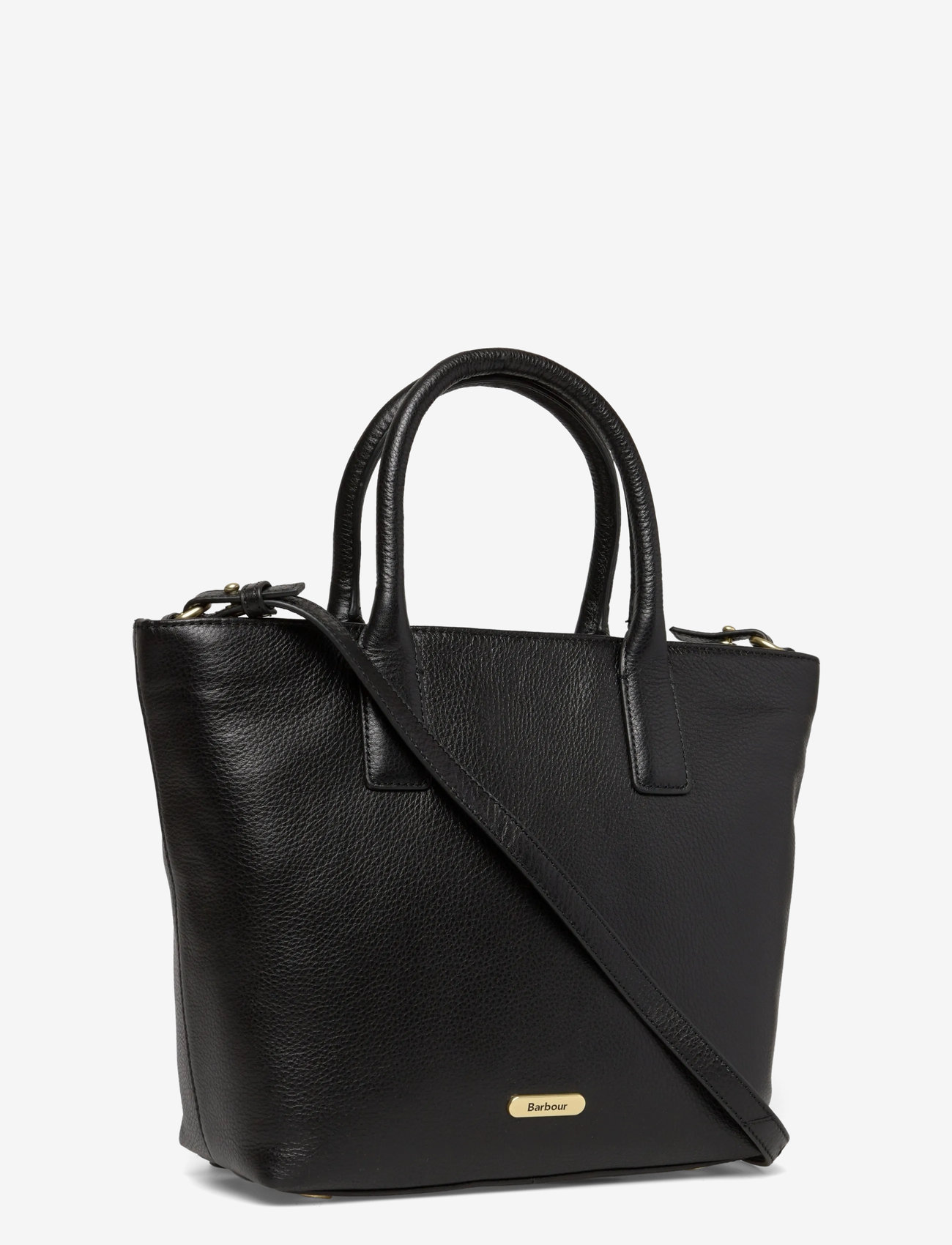 Barbour - Barbour Birch Leather Tote Bag - speciella tillfällen - black - 2