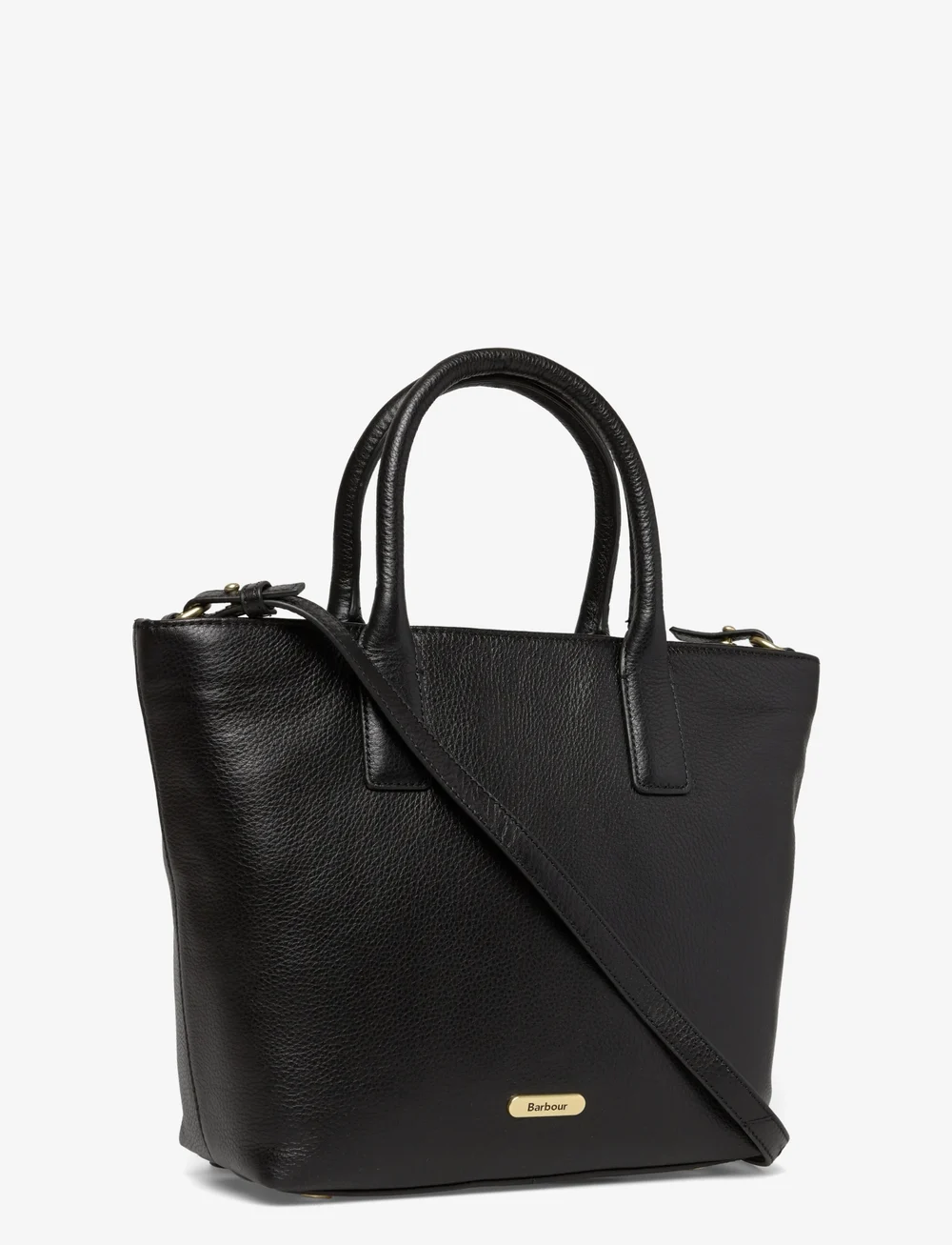 Barbour - Barbour Birch Leather Tote Bag - speciella tillfällen - black - 2