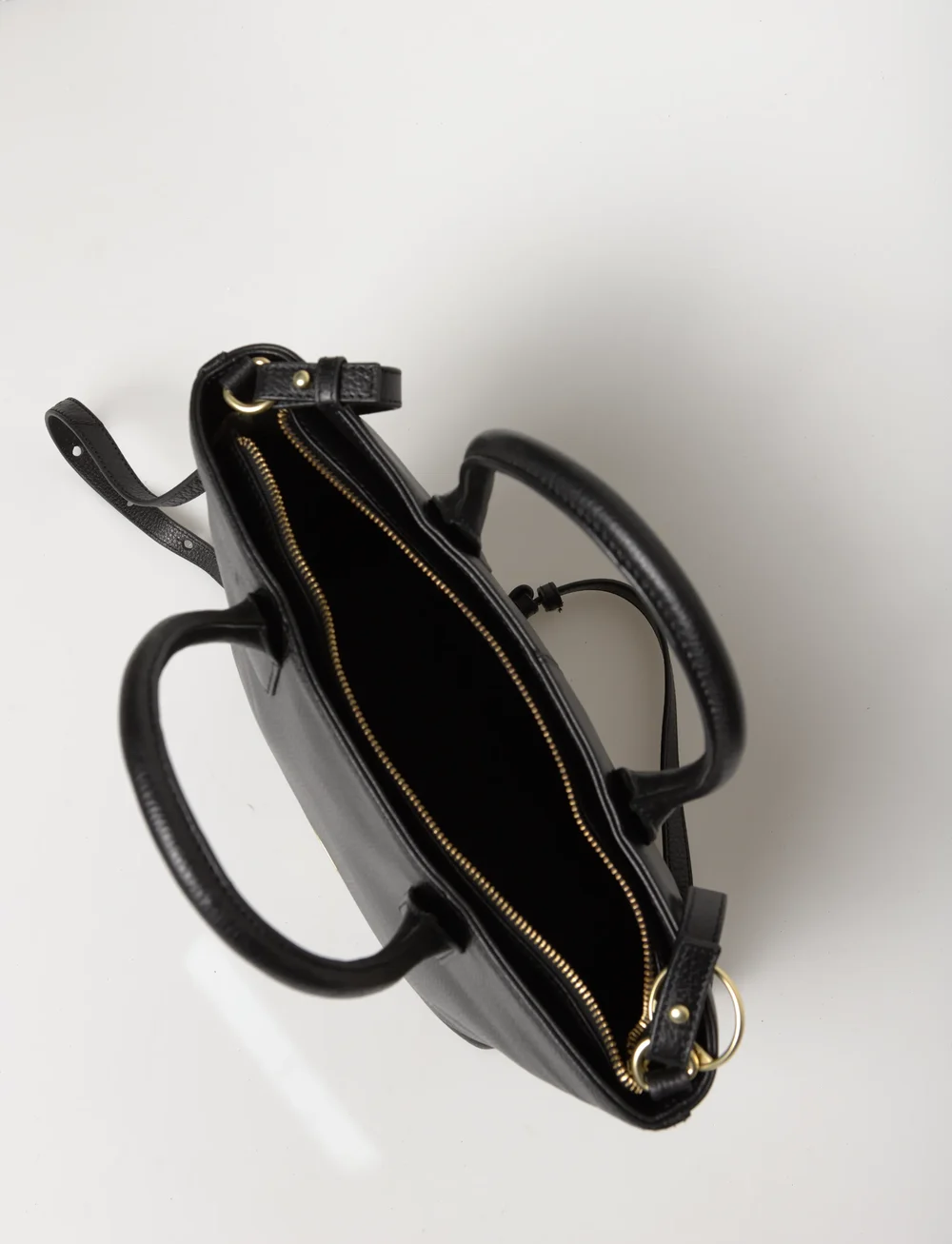 Barbour - Barbour Birch Leather Tote Bag - speciella tillfällen - black - 4