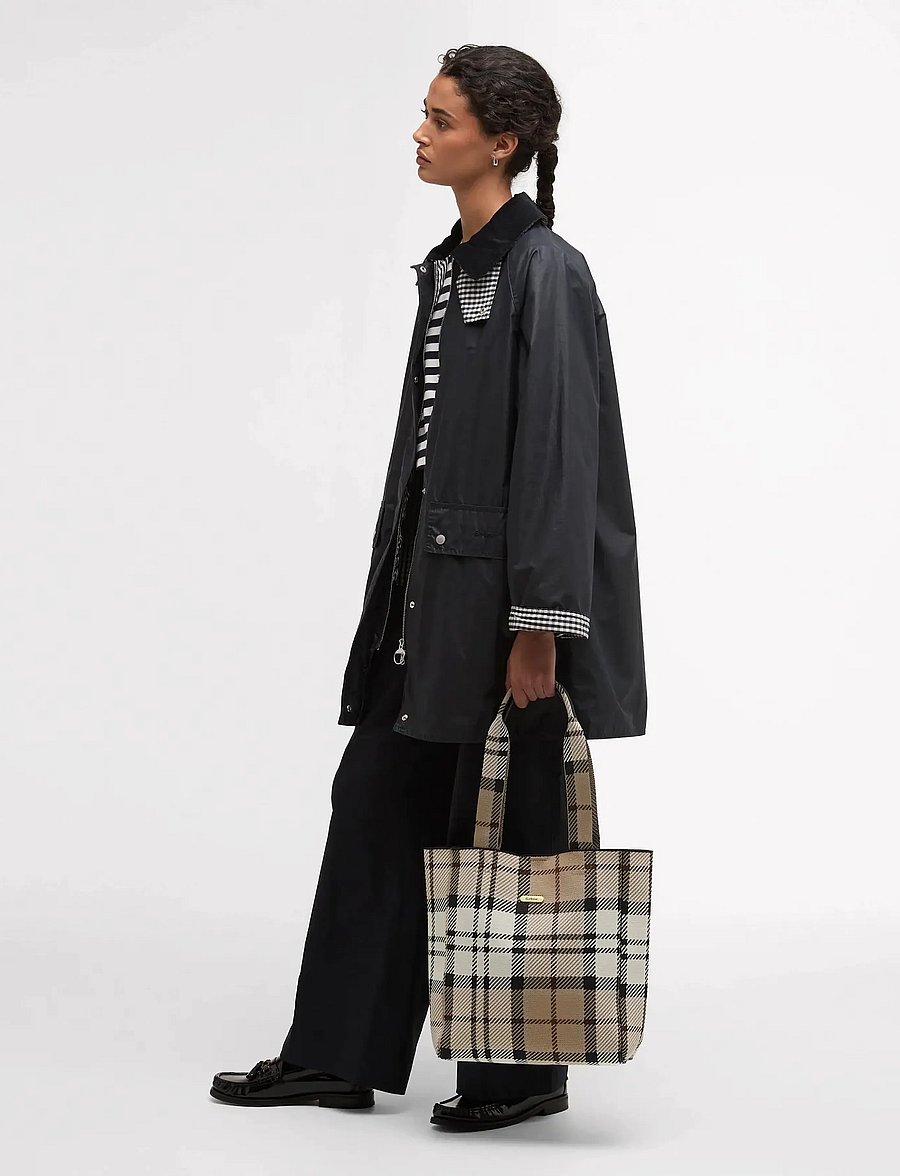 Barbour - Barbour Layla Shopper - ietilpīgas somas - rosewood tartan - 0