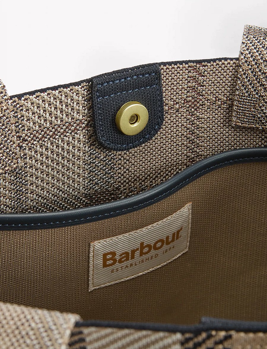 Barbour - Barbour Layla Shopper - ietilpīgas somas - rosewood tartan - 4