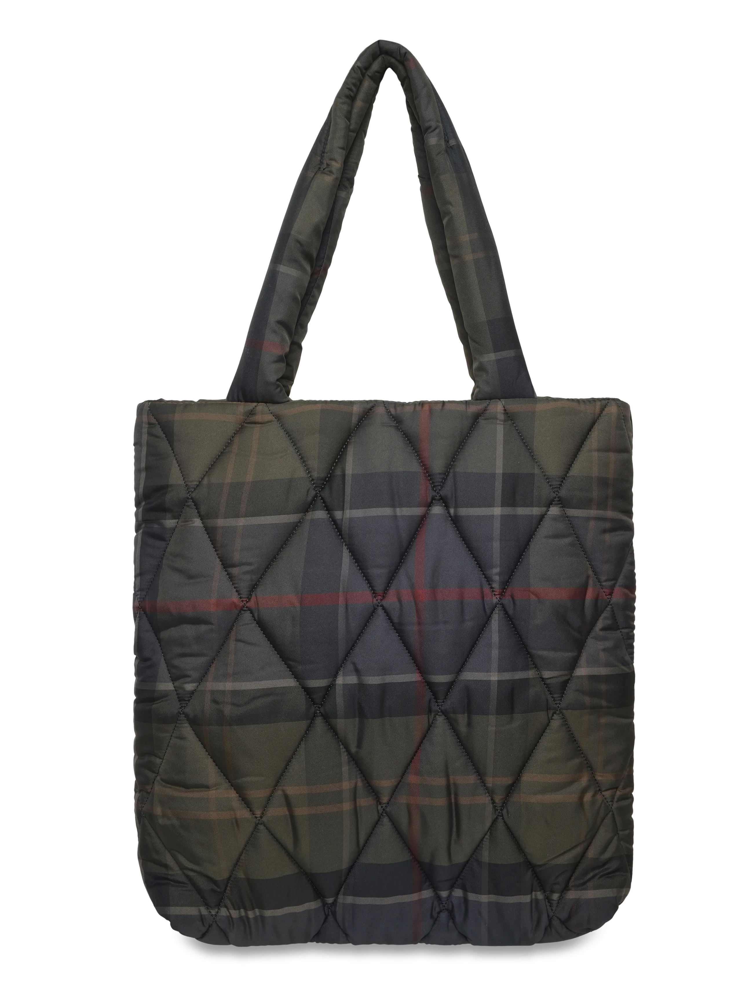 Barbour - Barbour Tartan Arlene Quilted Tote Bag - shadow classic tartan - 2