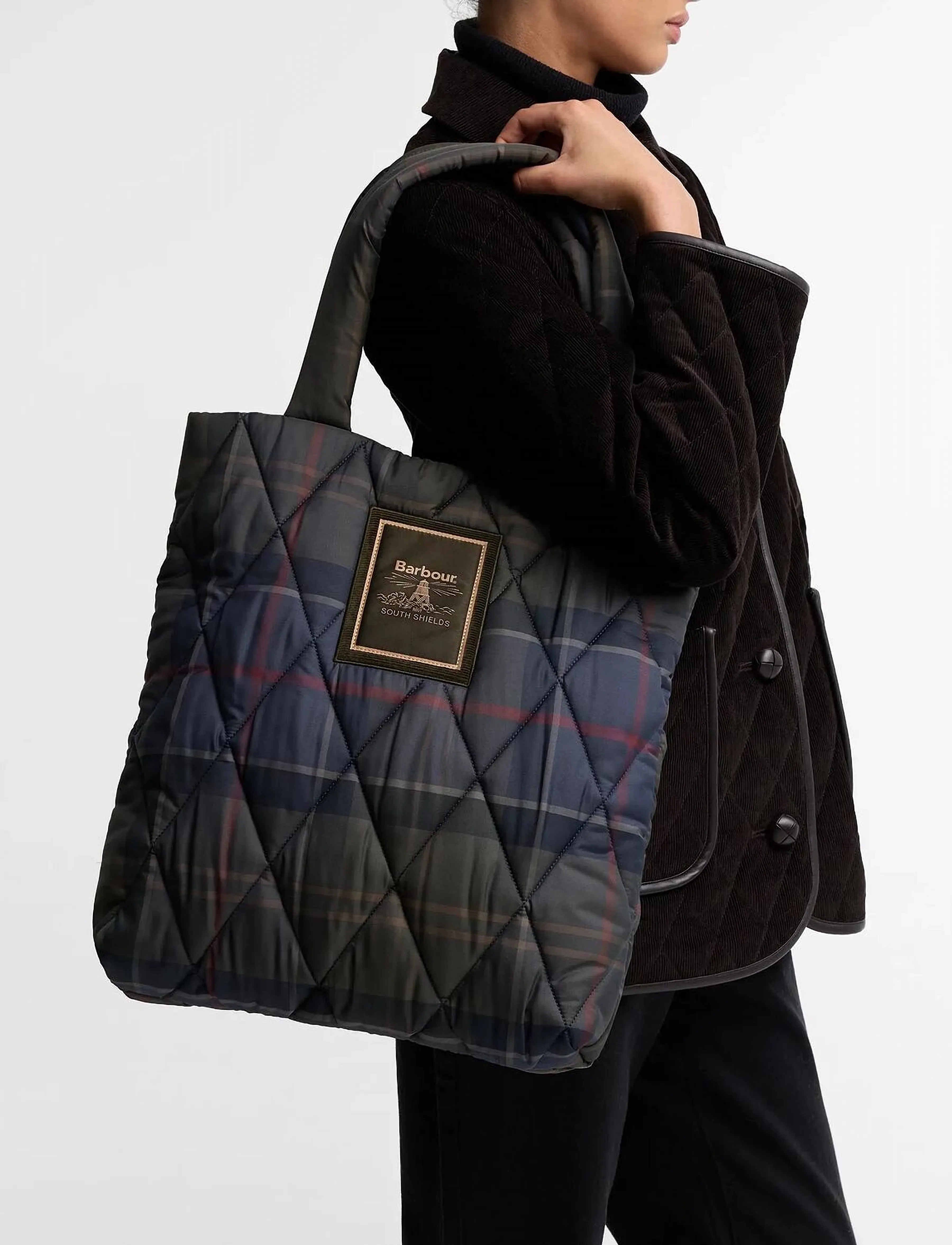 Tartan Arlene Quilted Tote Bag