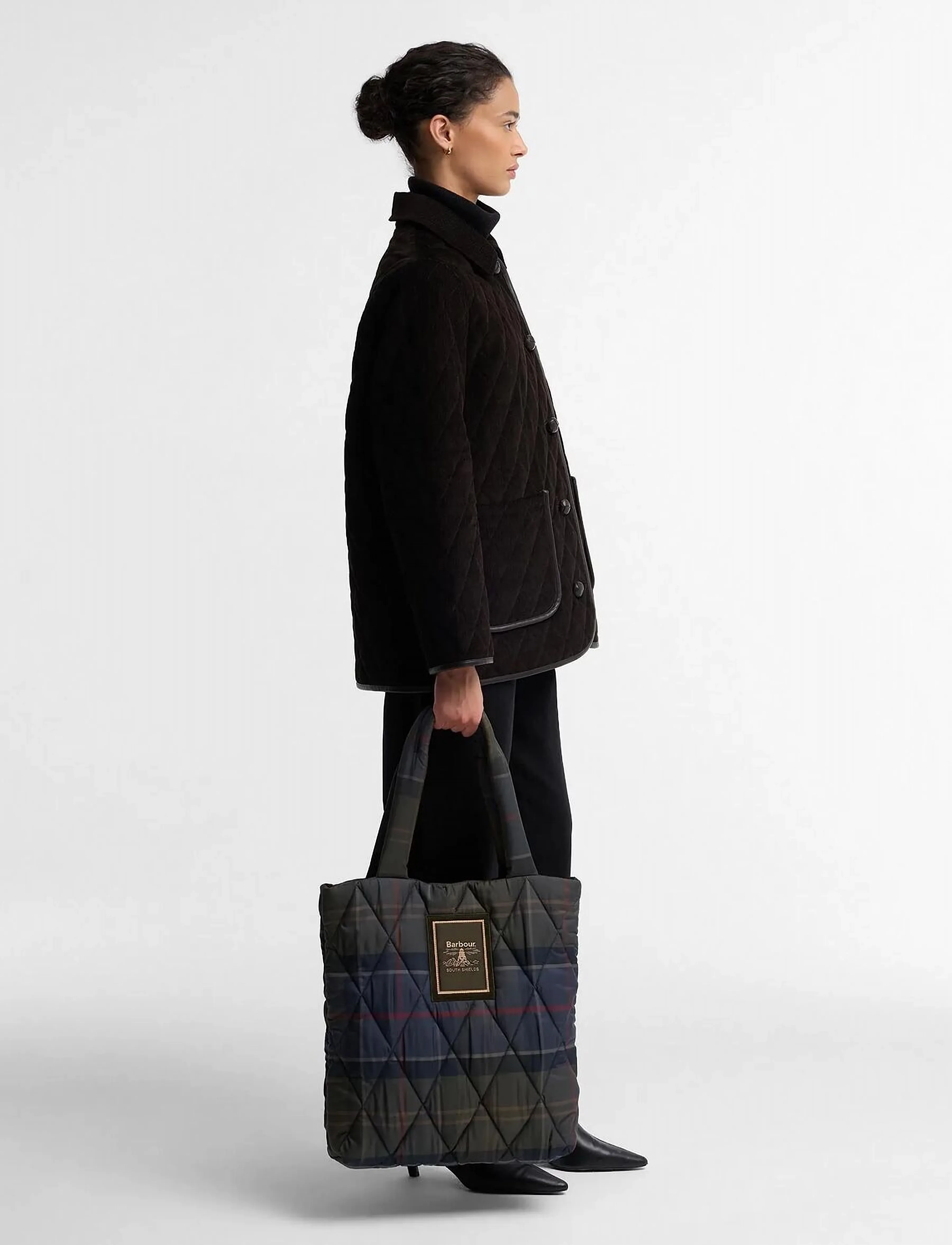 Tartan Arlene Quilted Tote Bag 2