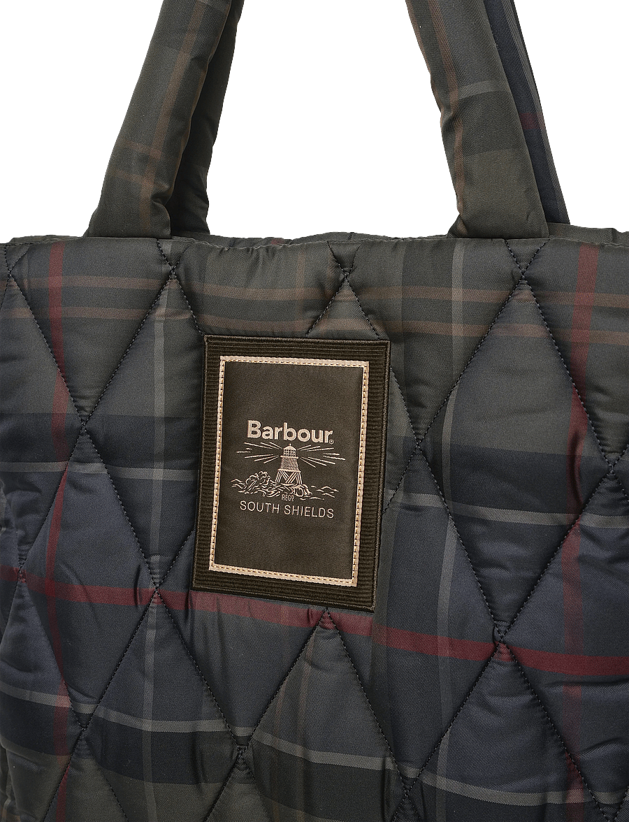 Barbour - Barbour Tartan Arlene Quilted Tote Bag - shadow classic tartan - 4