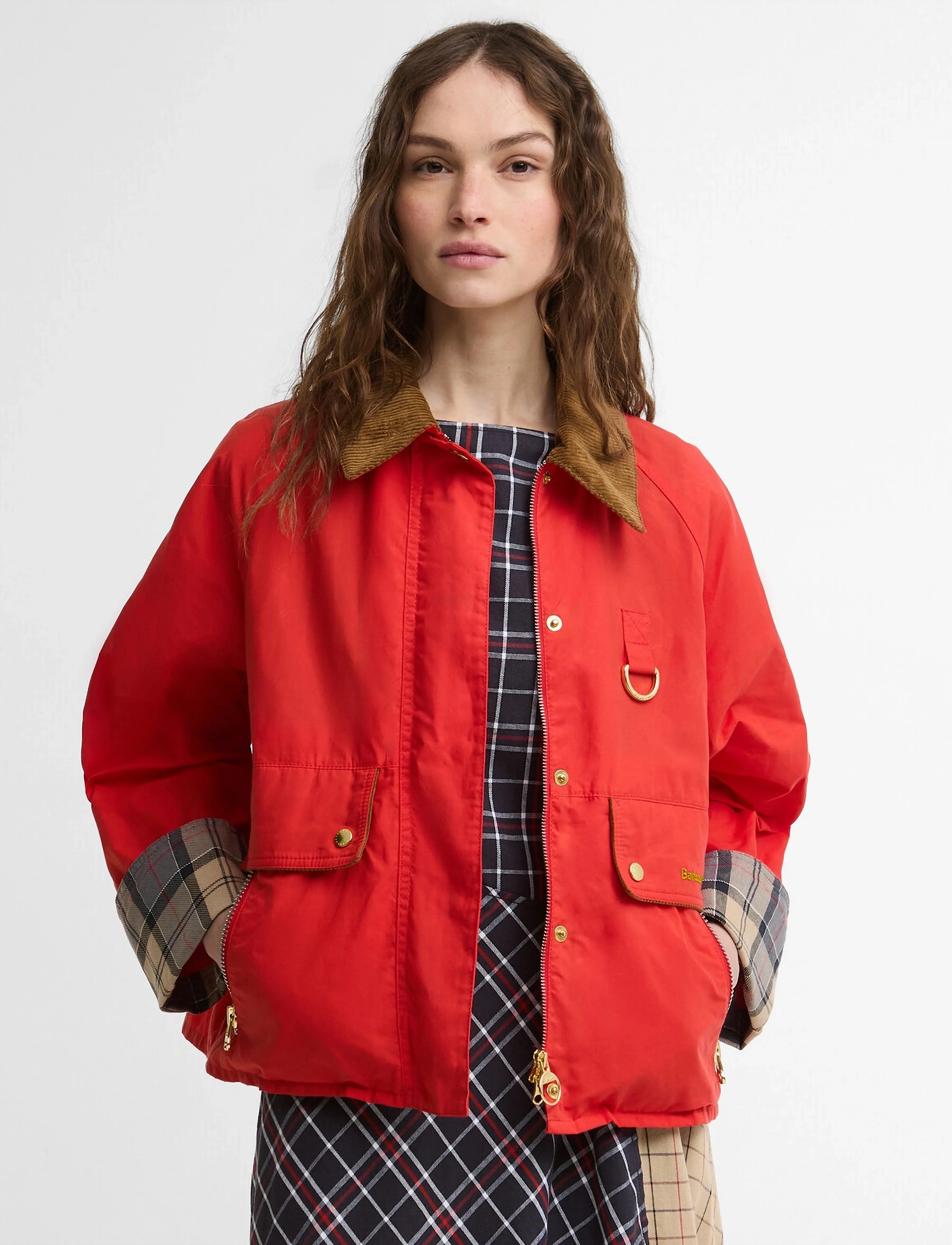 Barbour Barbour Mackworth Casu, 40, Red, Jakker > Utility-Jakker, Dame