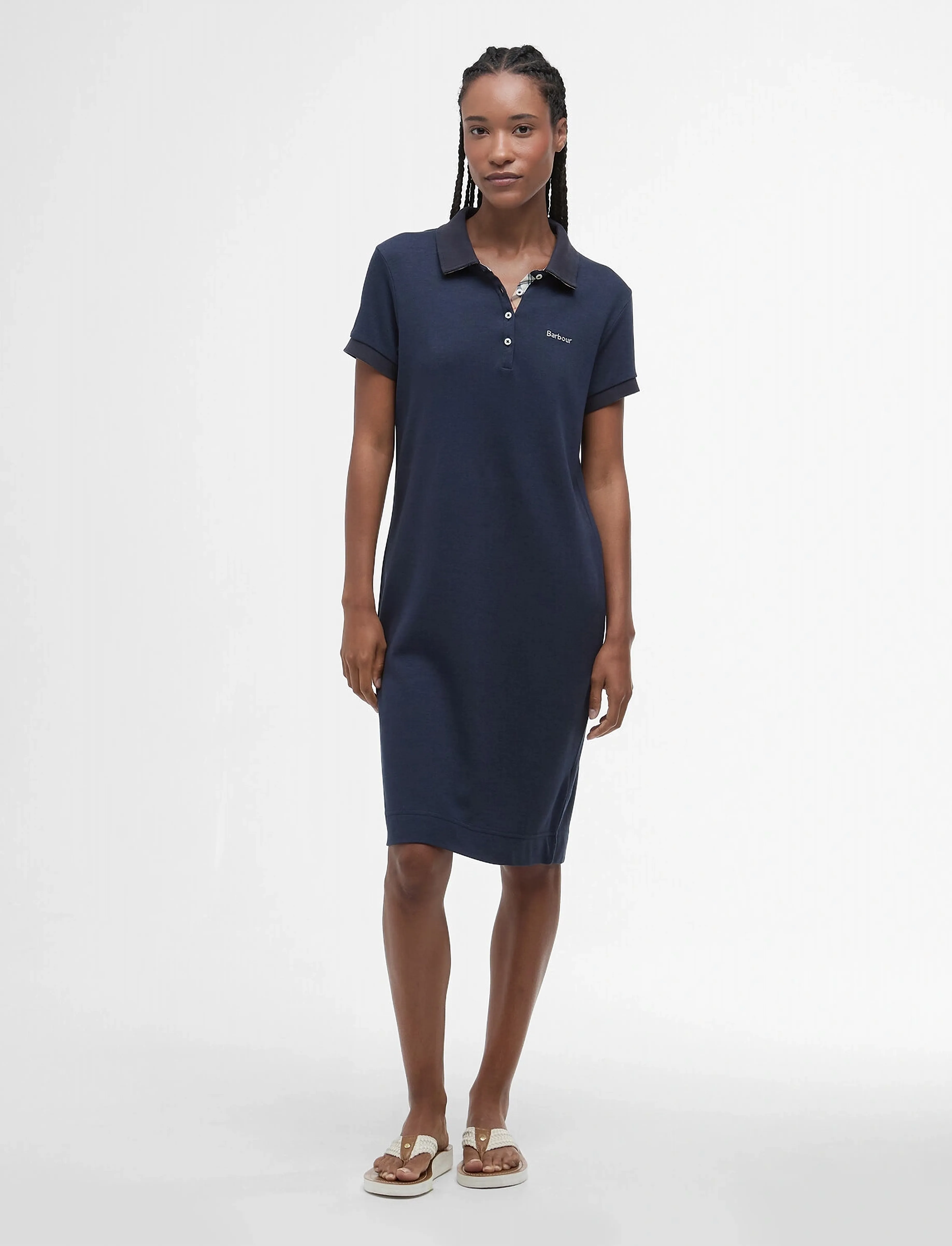 Barbour Polo Dress, Kvinder, Polo Kjole, Navy, Str: 40
