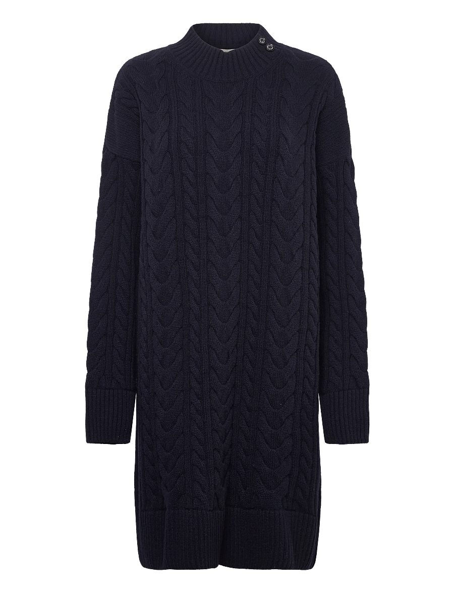 Barbour - Barbour Belford Knitted Mini Dress - knitted dresses - navy - 0