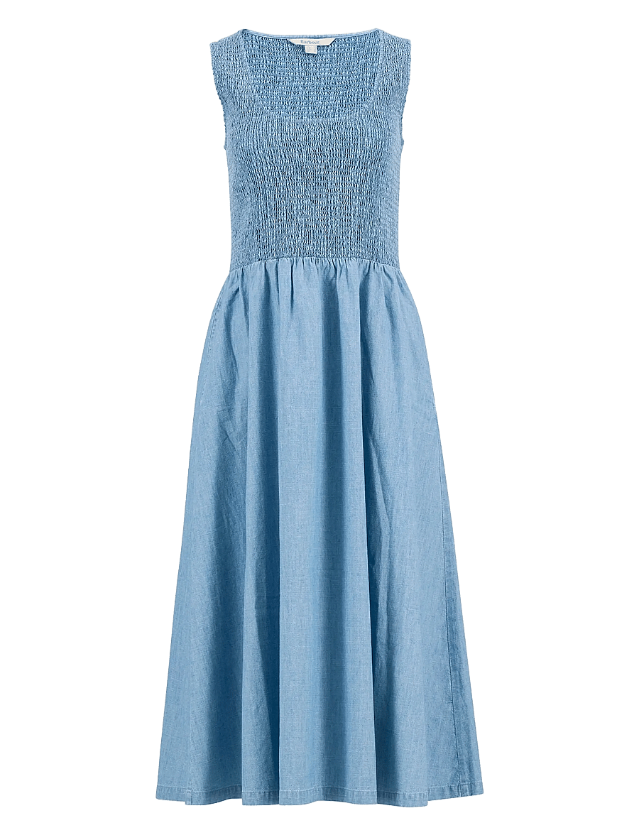 Barbour - Barbour Josie Dress - sommerkleider - chambray - 1