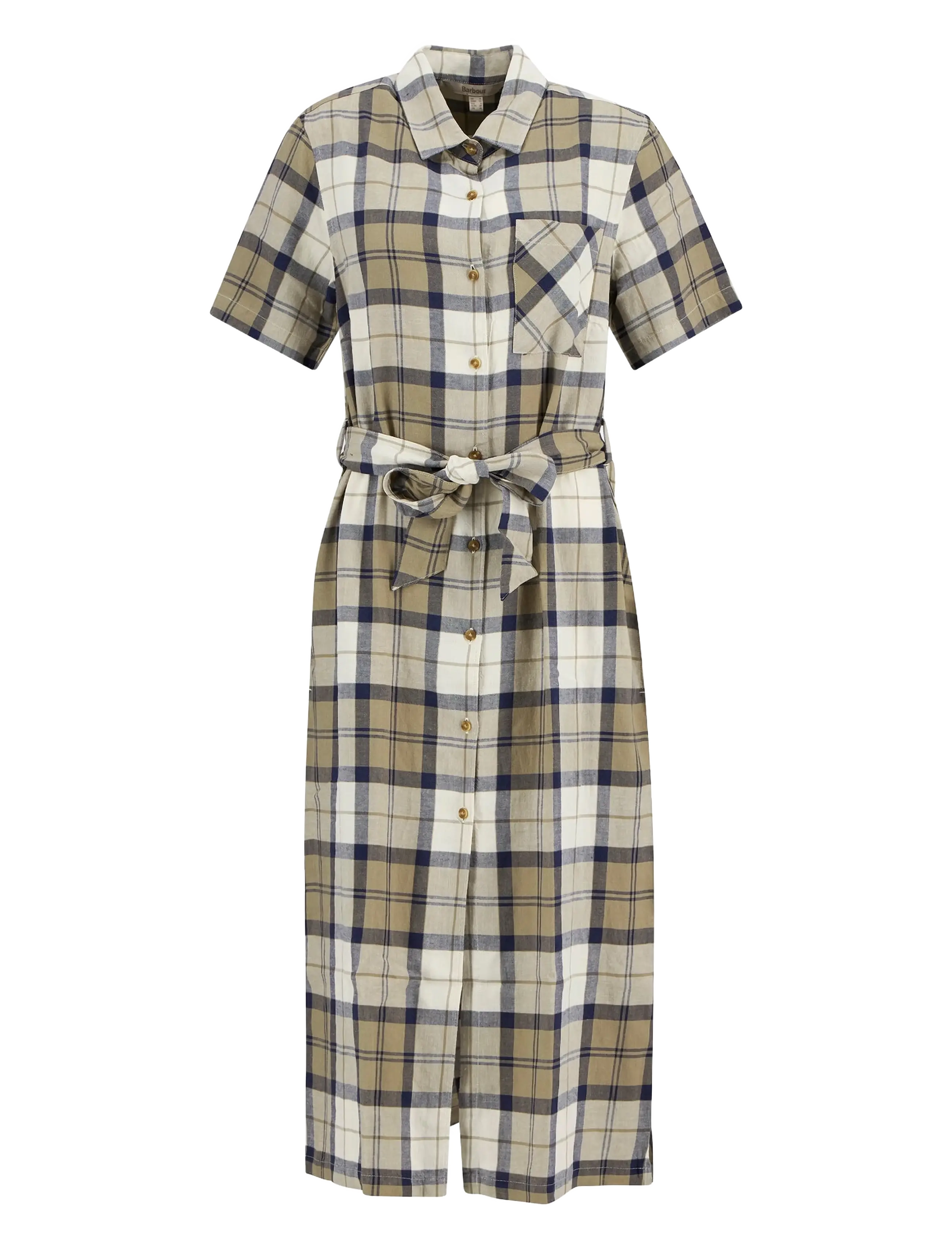 Barbour - Barbour Fern Dress - vasarinės suknelės - dress navy tartan - 1