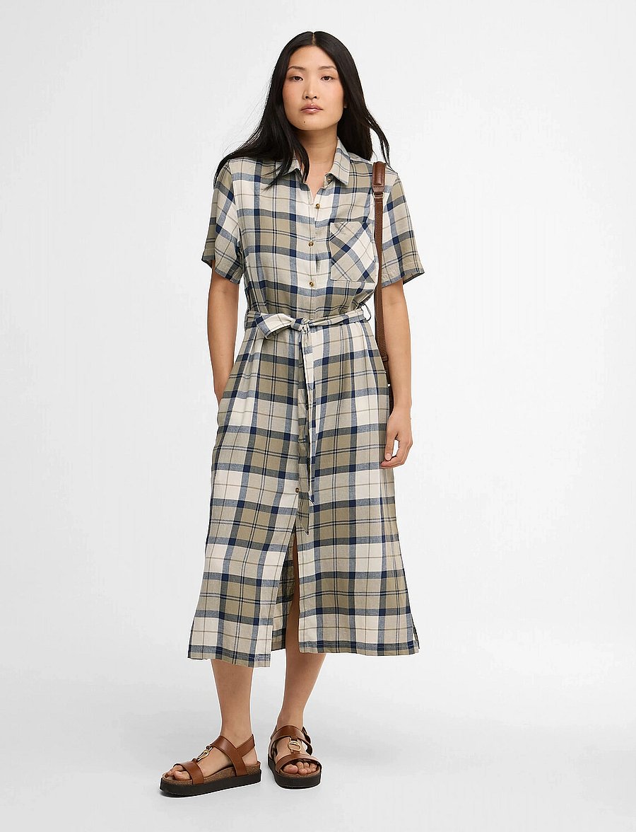 Barbour - Barbour Fern Dress - sommerkleider - dress navy tartan - 0