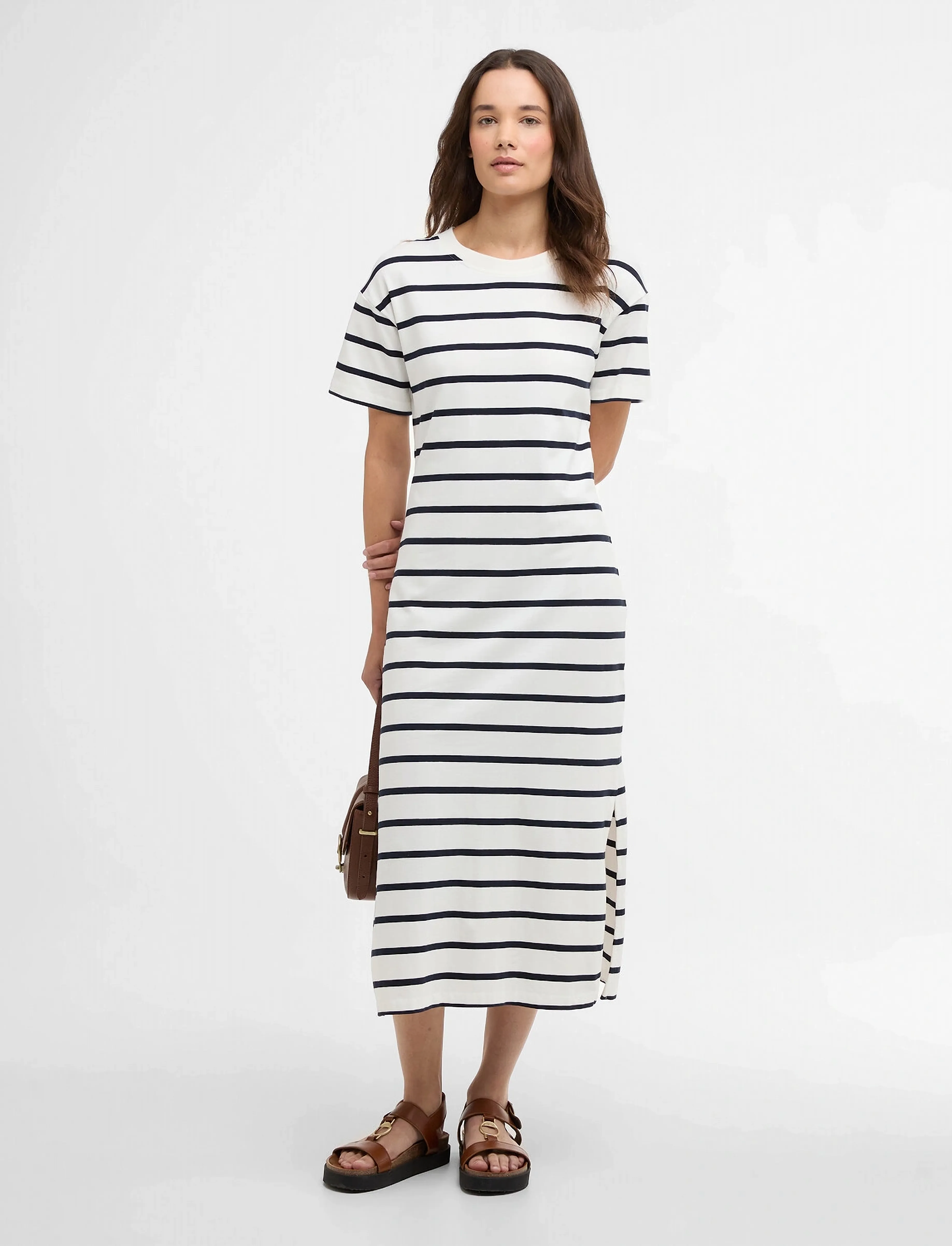 Barbour Barbour Selena Dress - Midimekot - CLOUD/NAVY STRIPE / navy