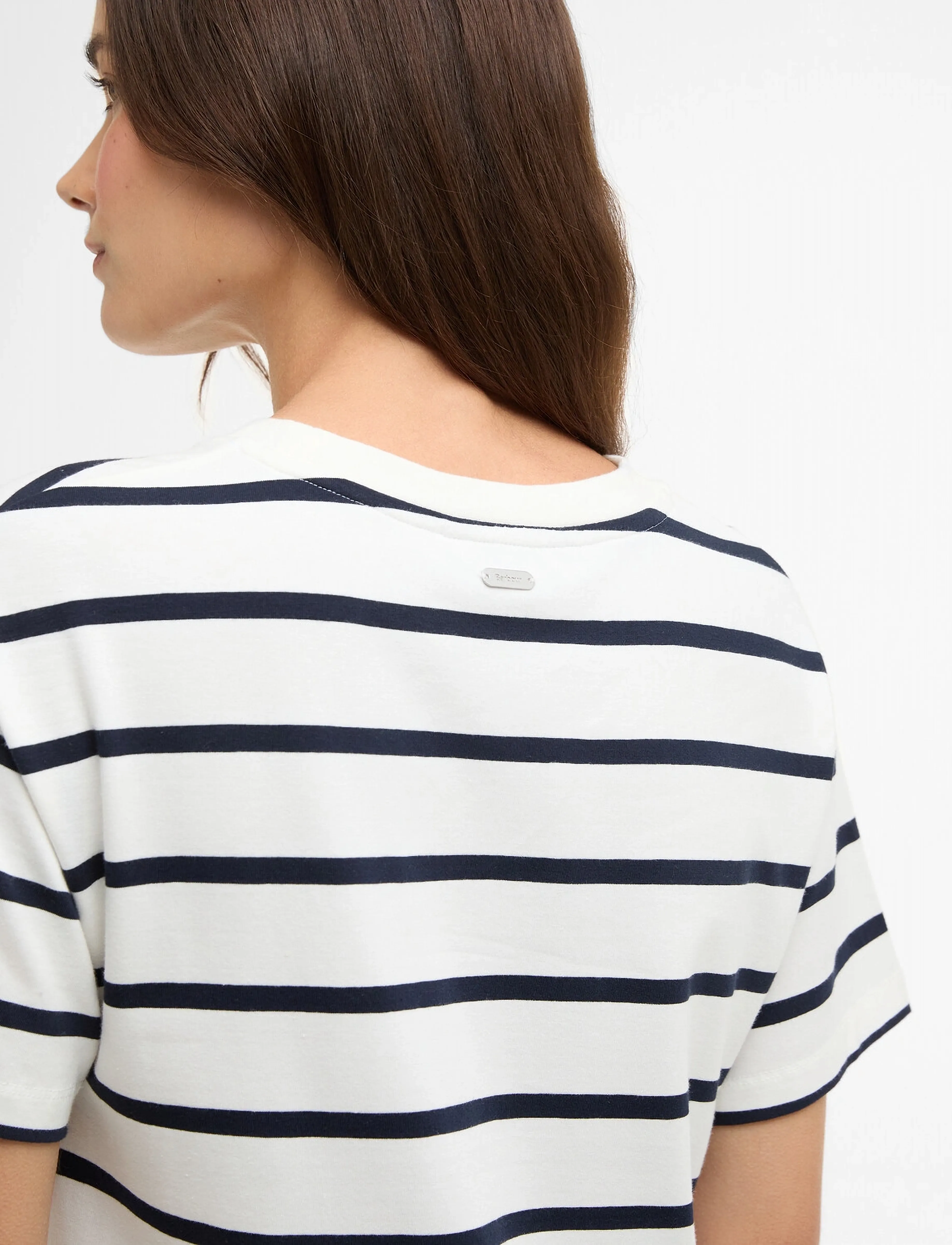 Barbour - Barbour Selena Dress - shirt dresses - cloud/navy stripe - 5