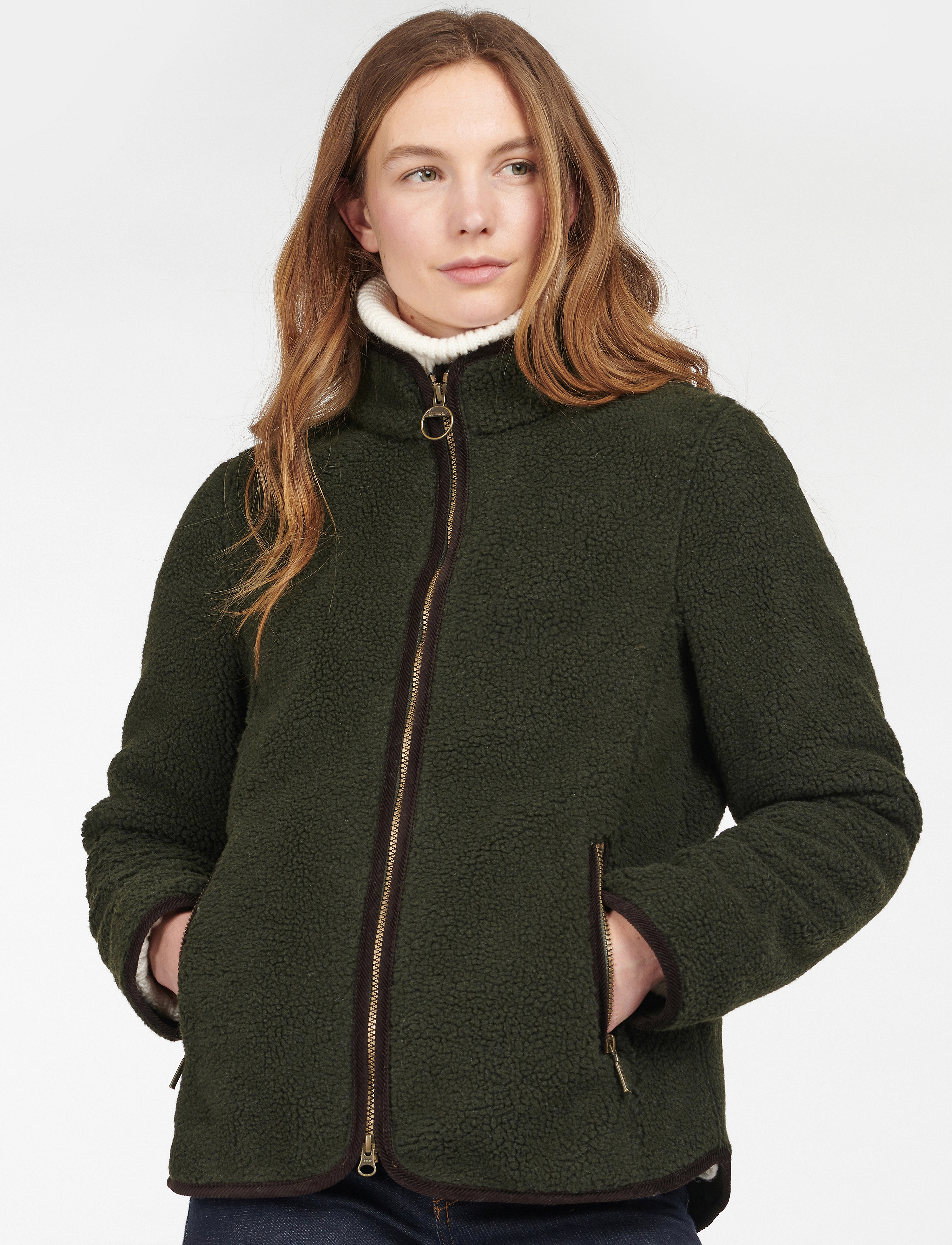 Barbour - Barbour Laven Fleece - fleece og mellemlag - olive/classic - 3
