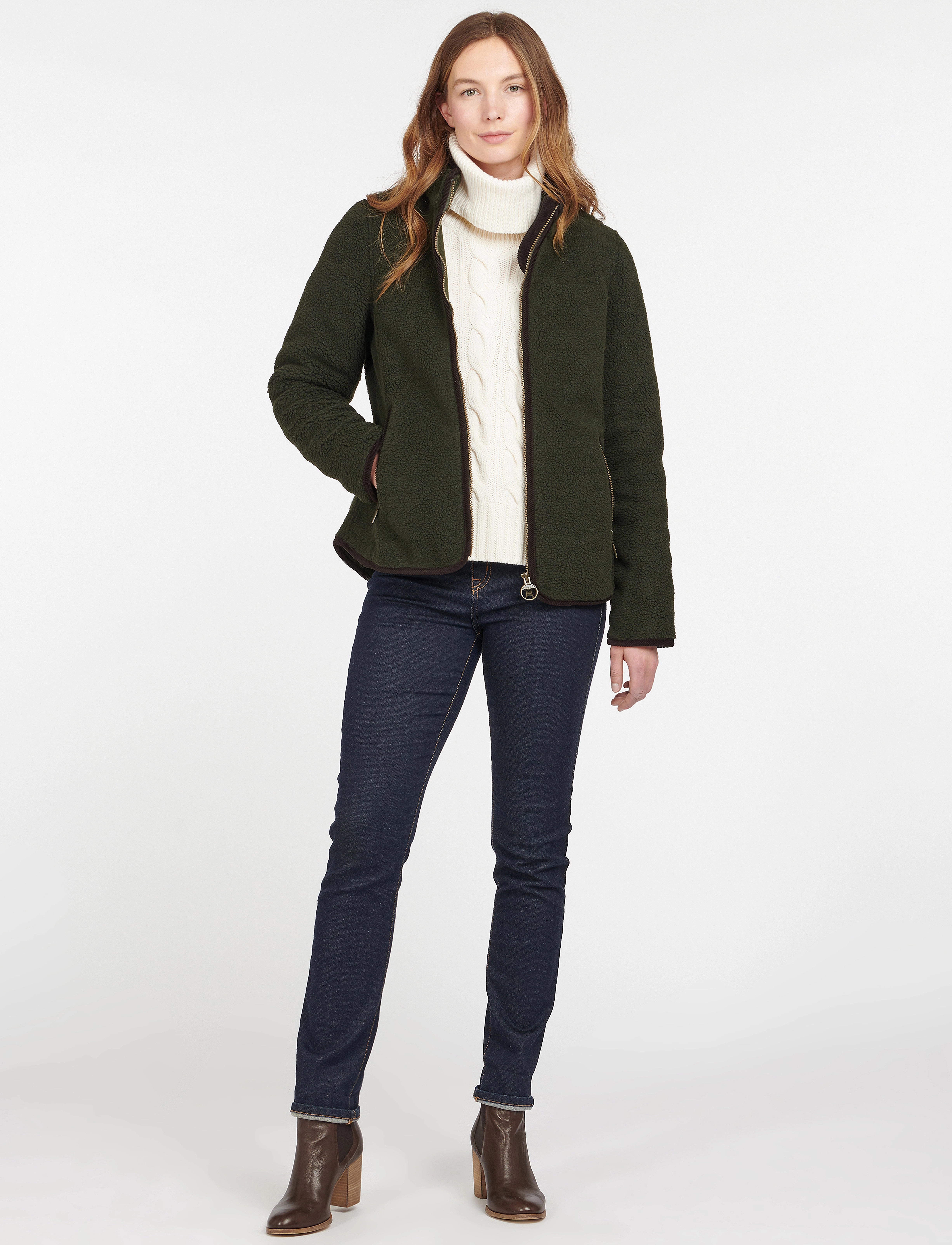 Barbour - Barbour Laven Fleece - fleece og mellemlag - olive/classic - 5